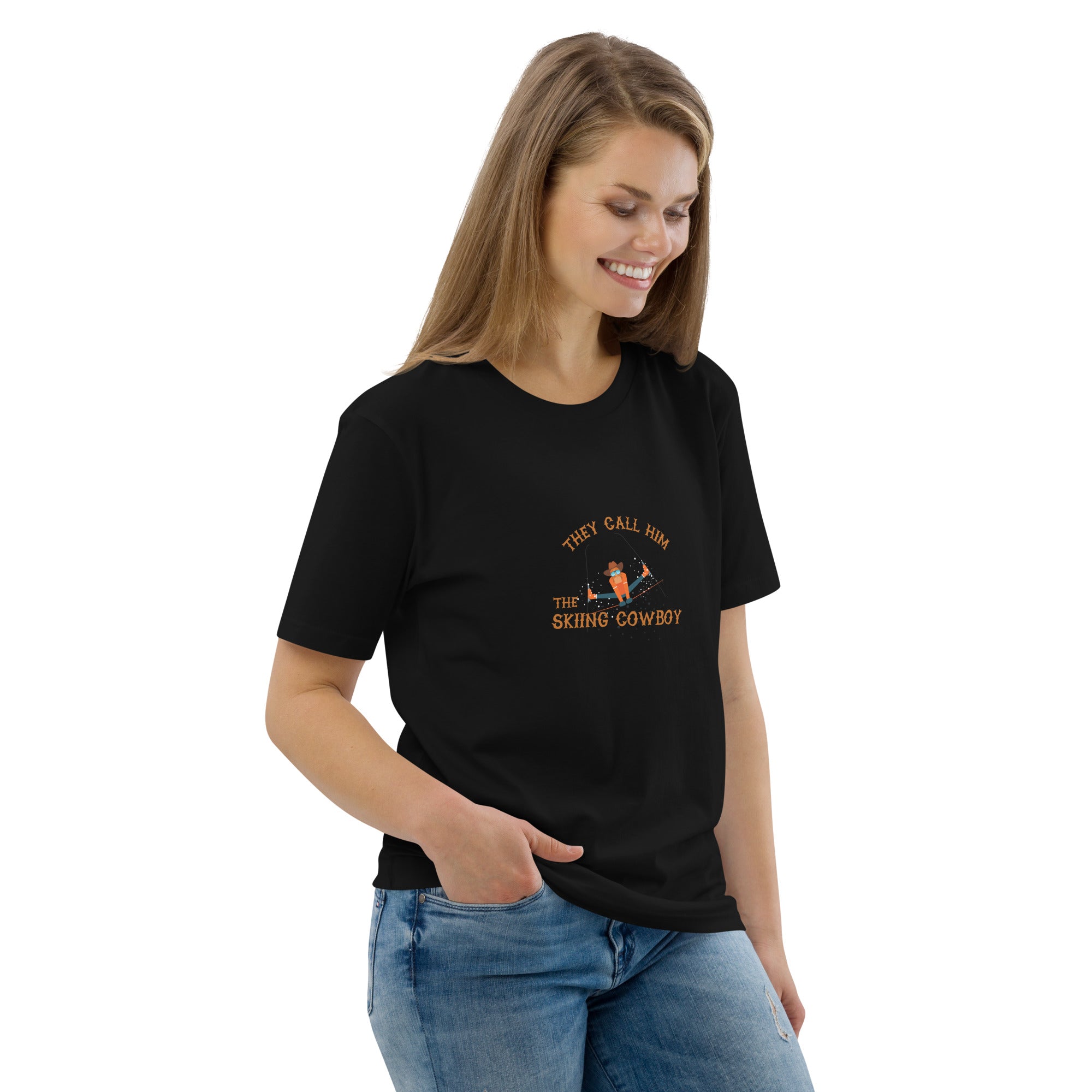 T-shirt unisexe en coton biologique Hot Dogger sur couleurs foncées