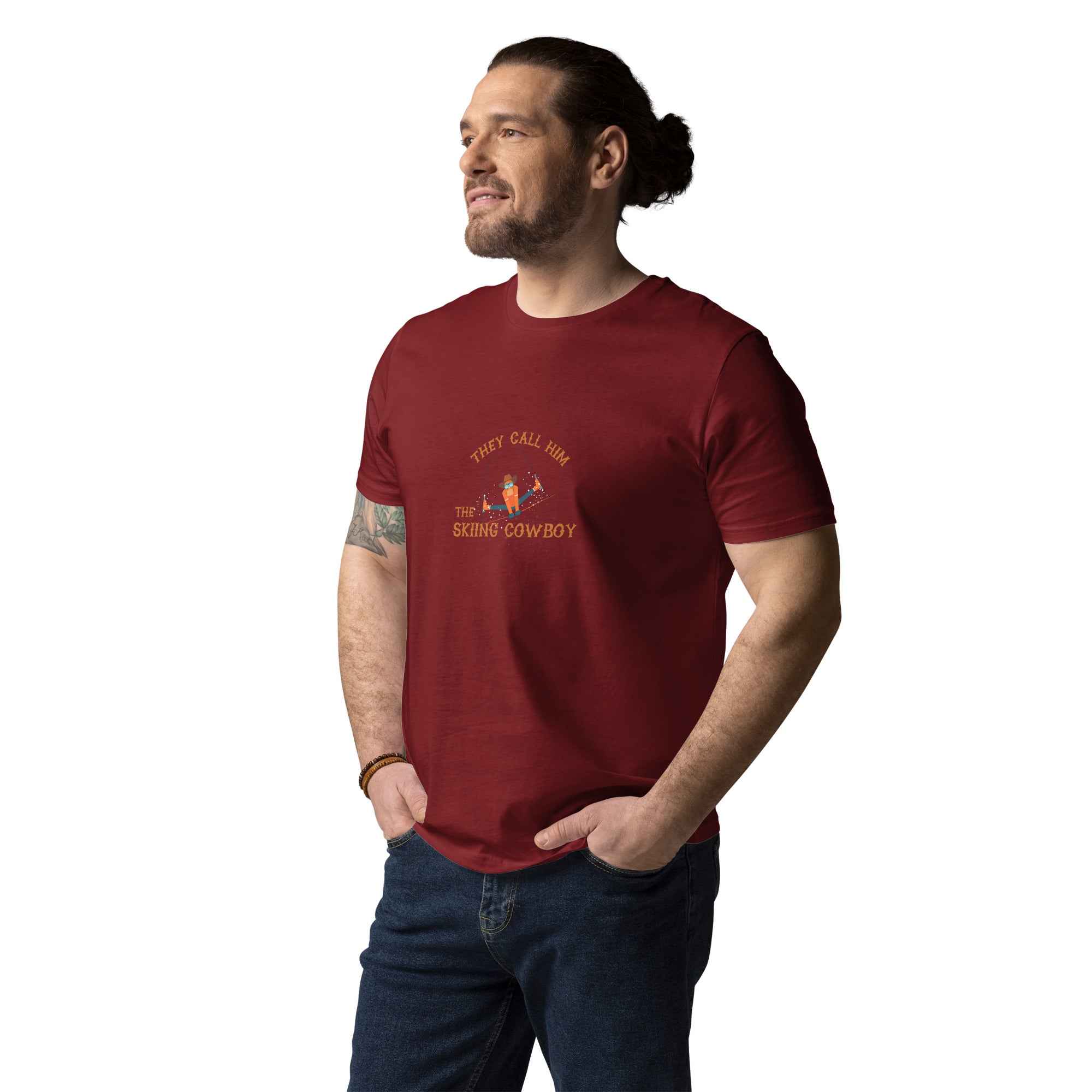 Unisex organic cotton t-shirt Hot Dogger on dark colors