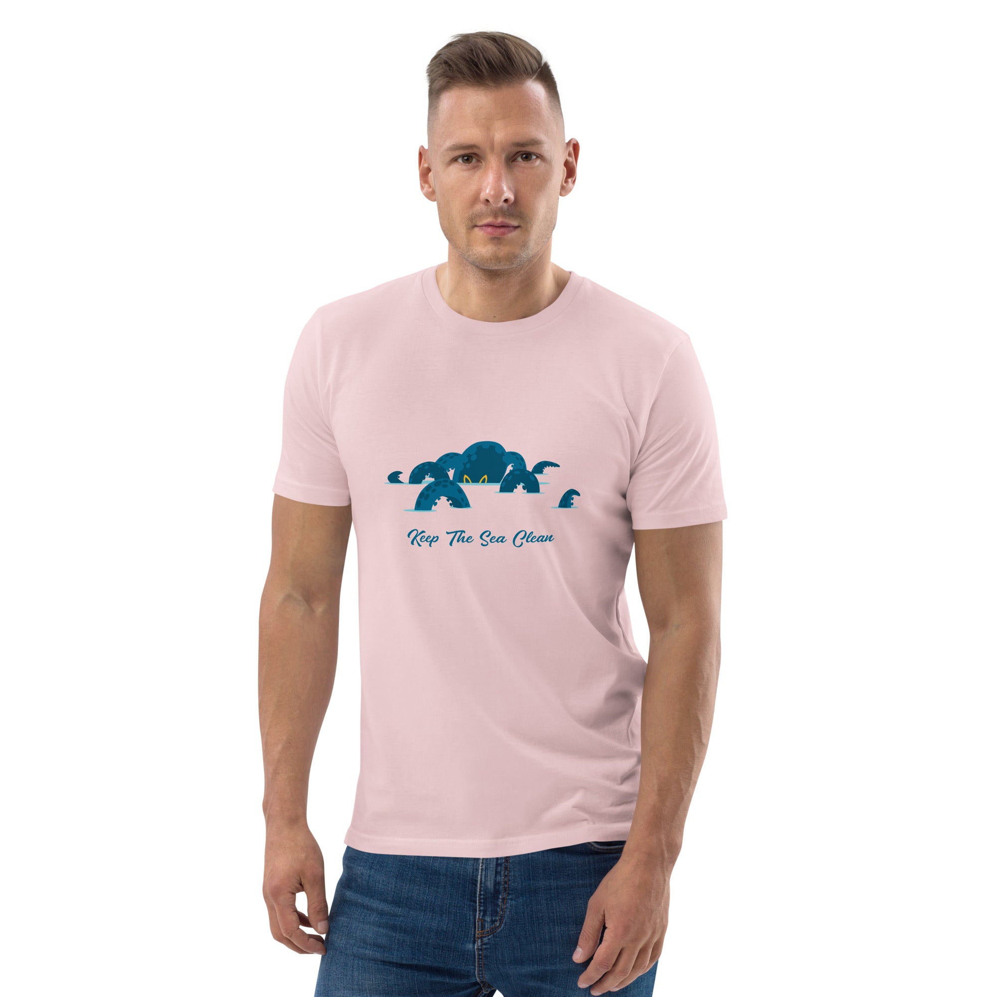 T-shirt unisexe en coton biologique Octopus Blue