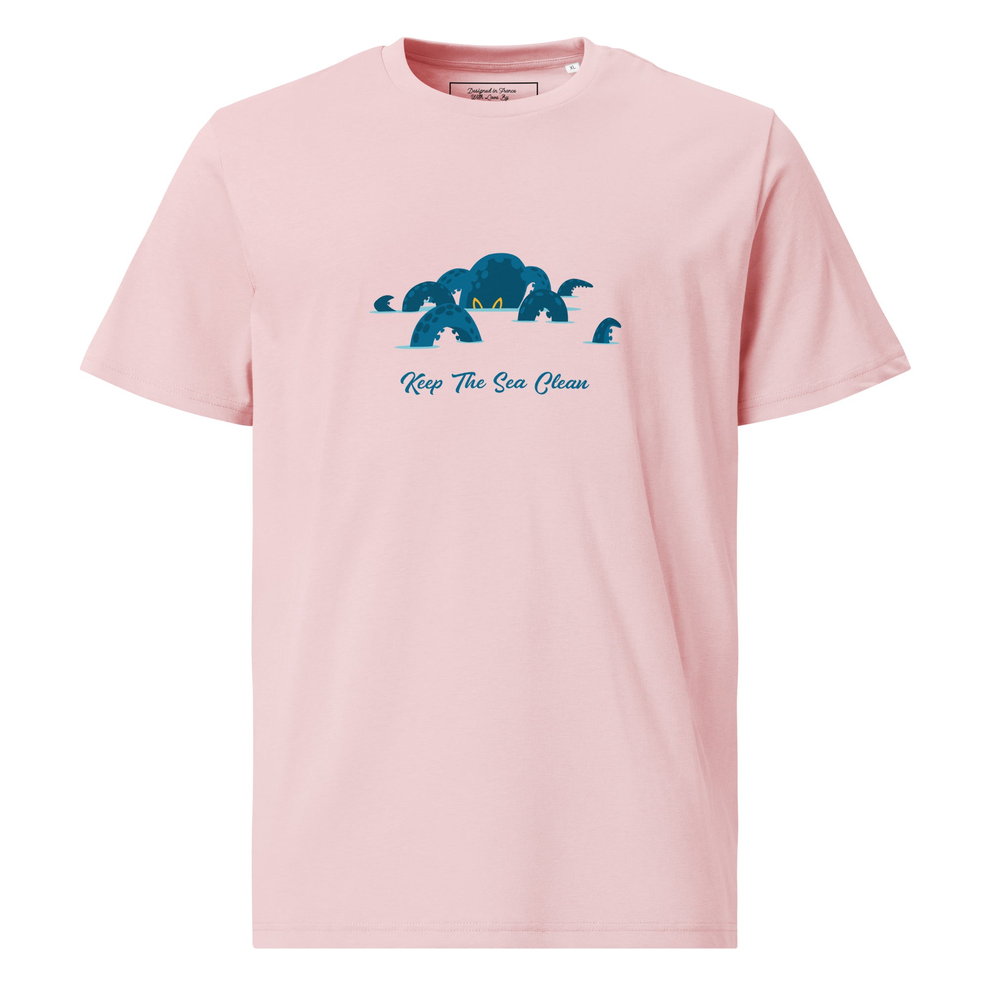 T-shirt unisexe en coton biologique Octopus Blue