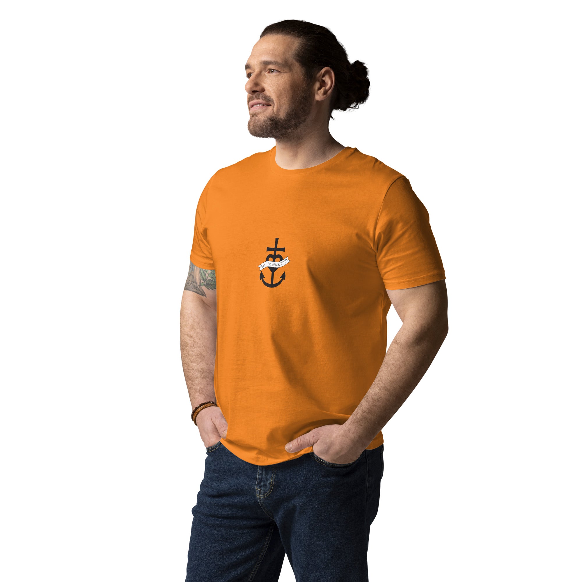 T-shirt unisexe en coton biologique Oh Bonne Mer 1 sur couleurs vives