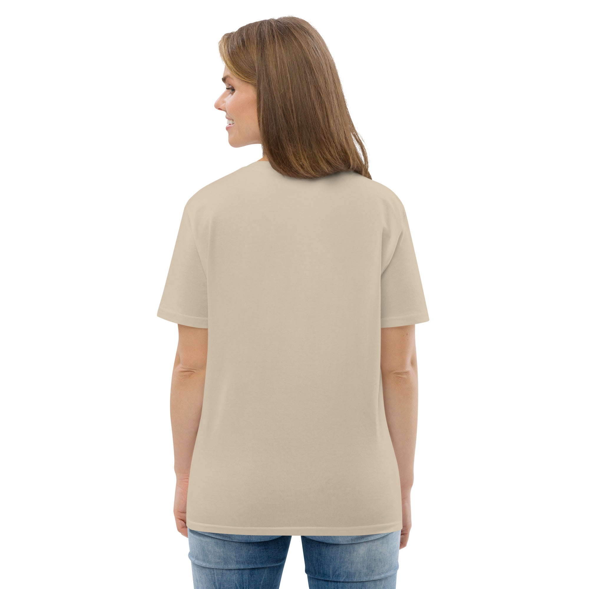 T-shirt unisexe en coton biologique Gondolas in the mist sur couleurs claires