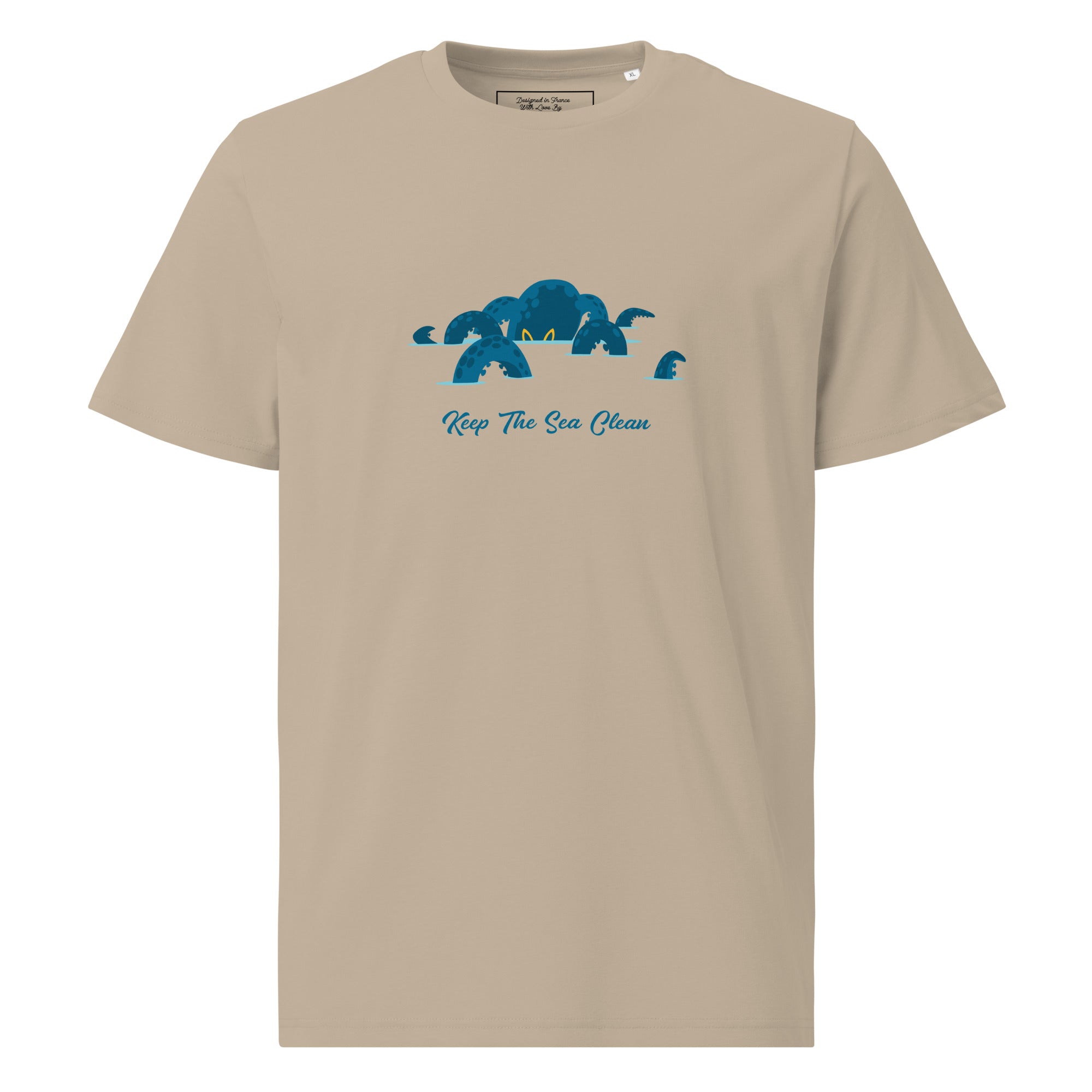 T-shirt unisexe en coton biologique Octopus Blue