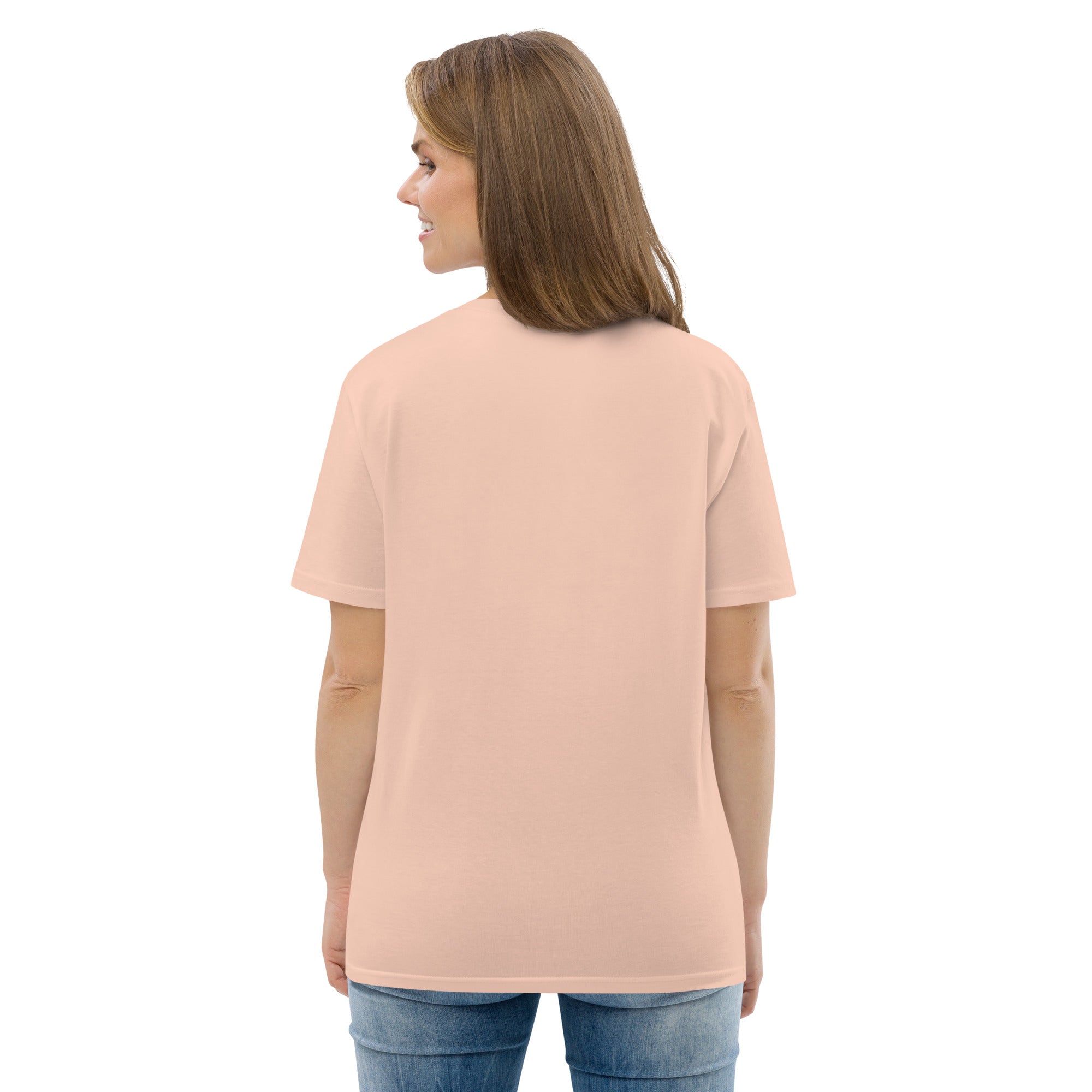 Unisex organic cotton t-shirt Oh Bonne Mer 2 embroidered pattern on light colors