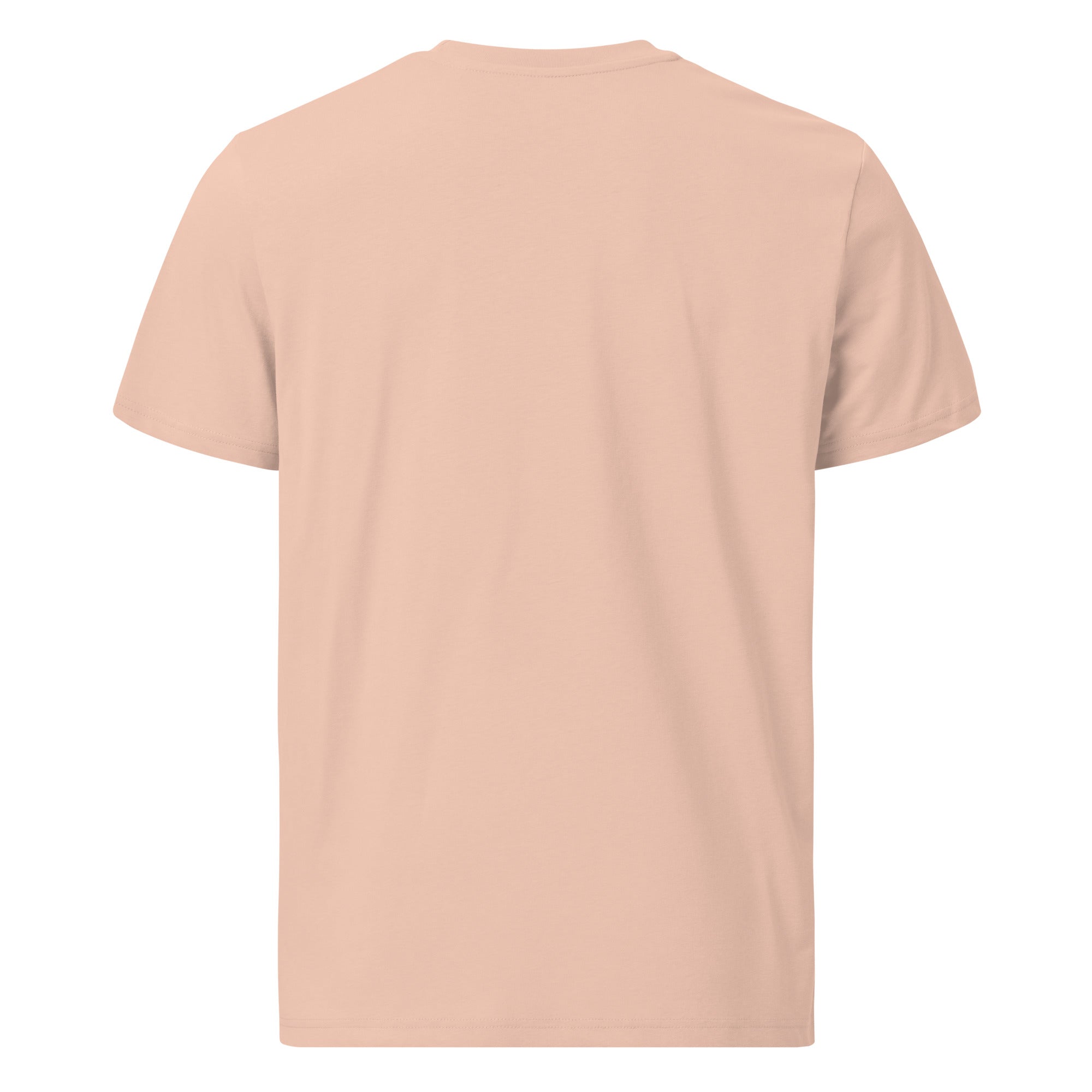 T-shirt unisexe en coton biologique The Skiing Cowgirl sur couleurs claires