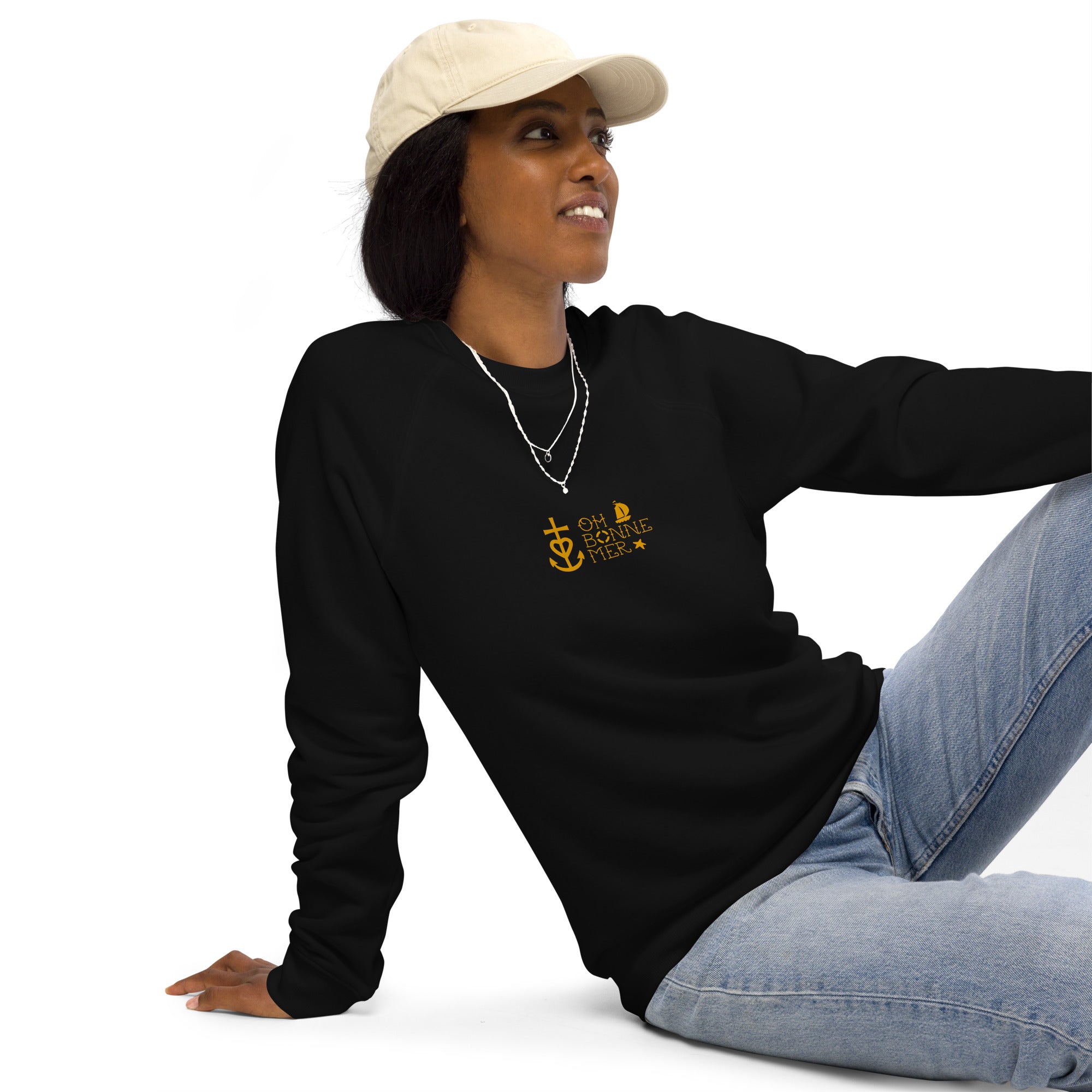 Unisex organic raglan sweatshirt Oh Bonne Mer 2