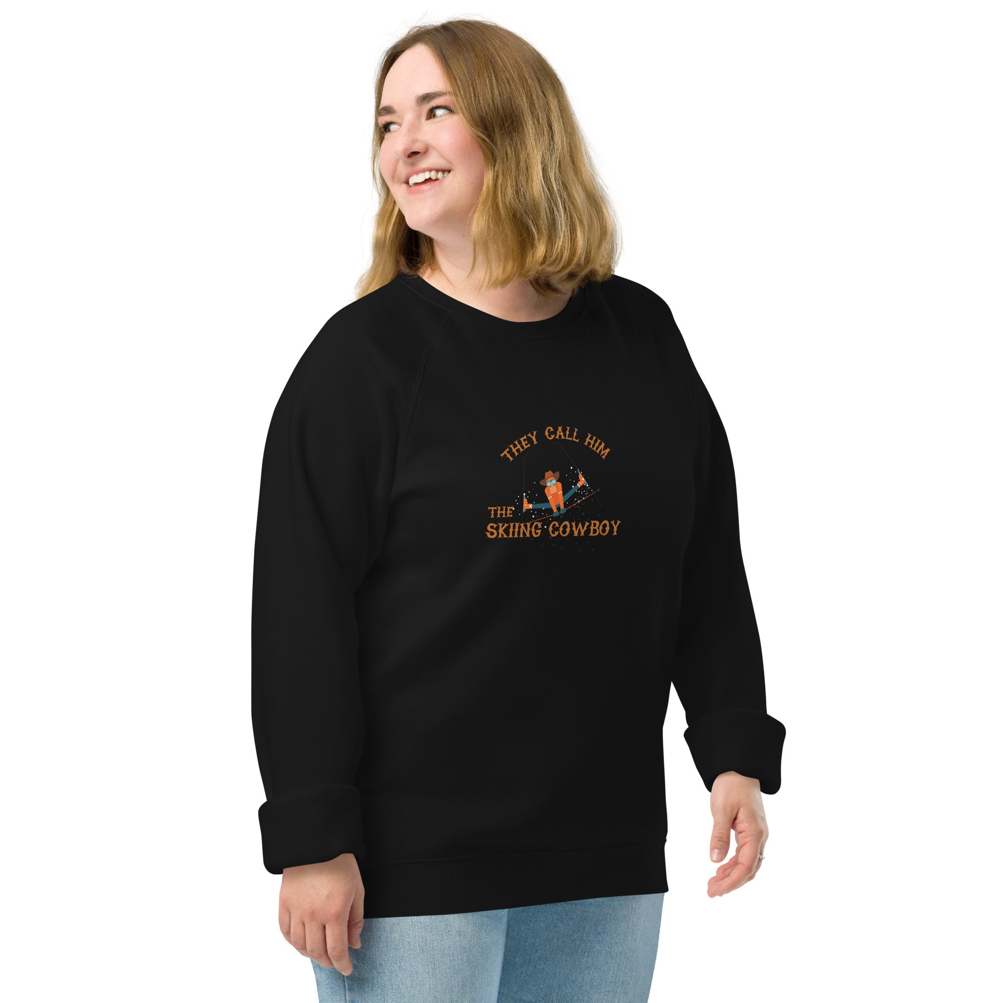 Unisex organic raglan sweatshirt Hot Dogger