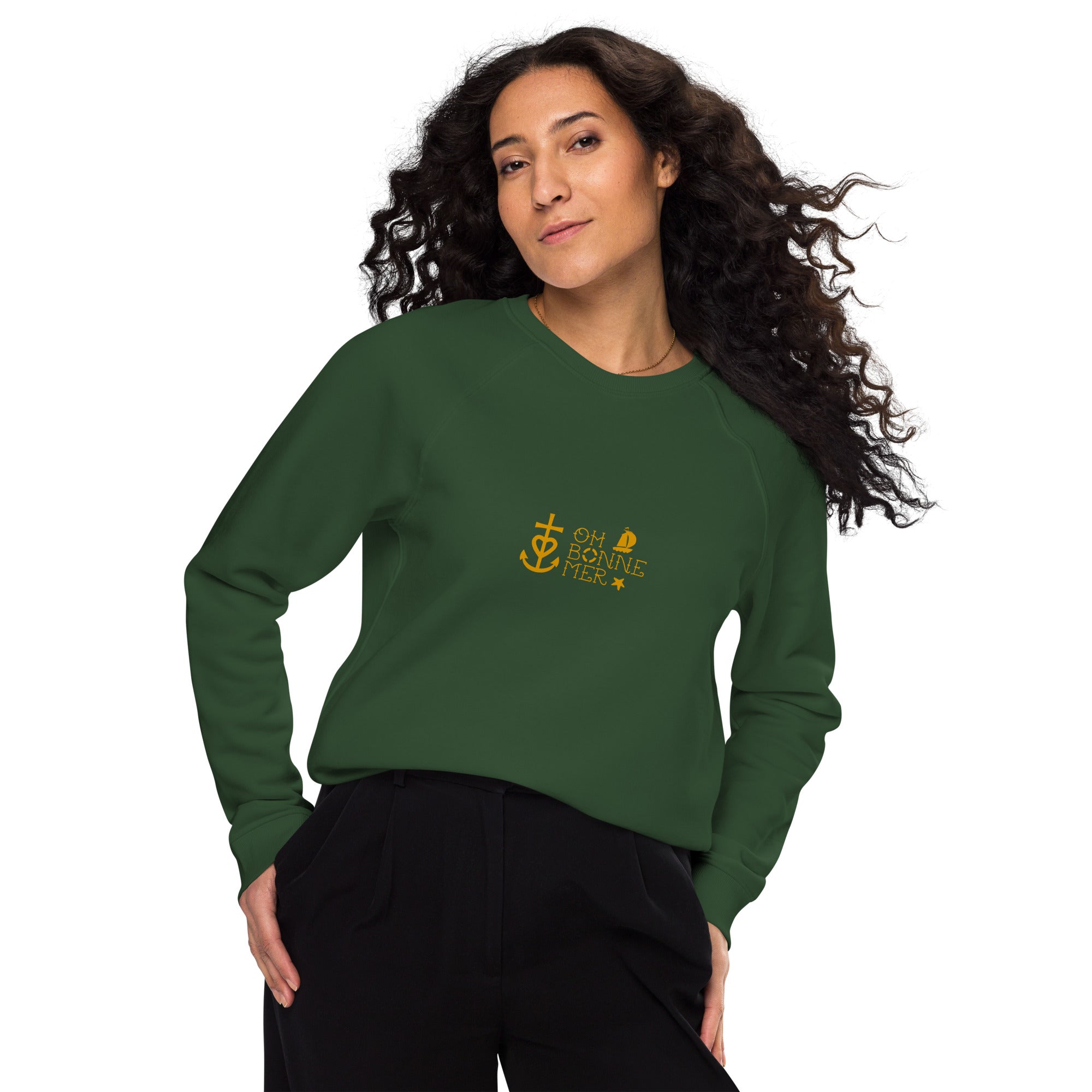 Unisex organic raglan sweatshirt Oh Bonne Mer 2