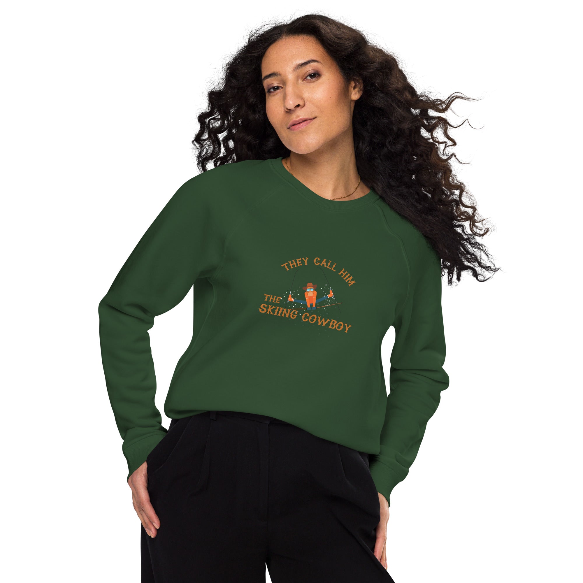 Sweatshirt écologique raglan unisexe Hot Dogger