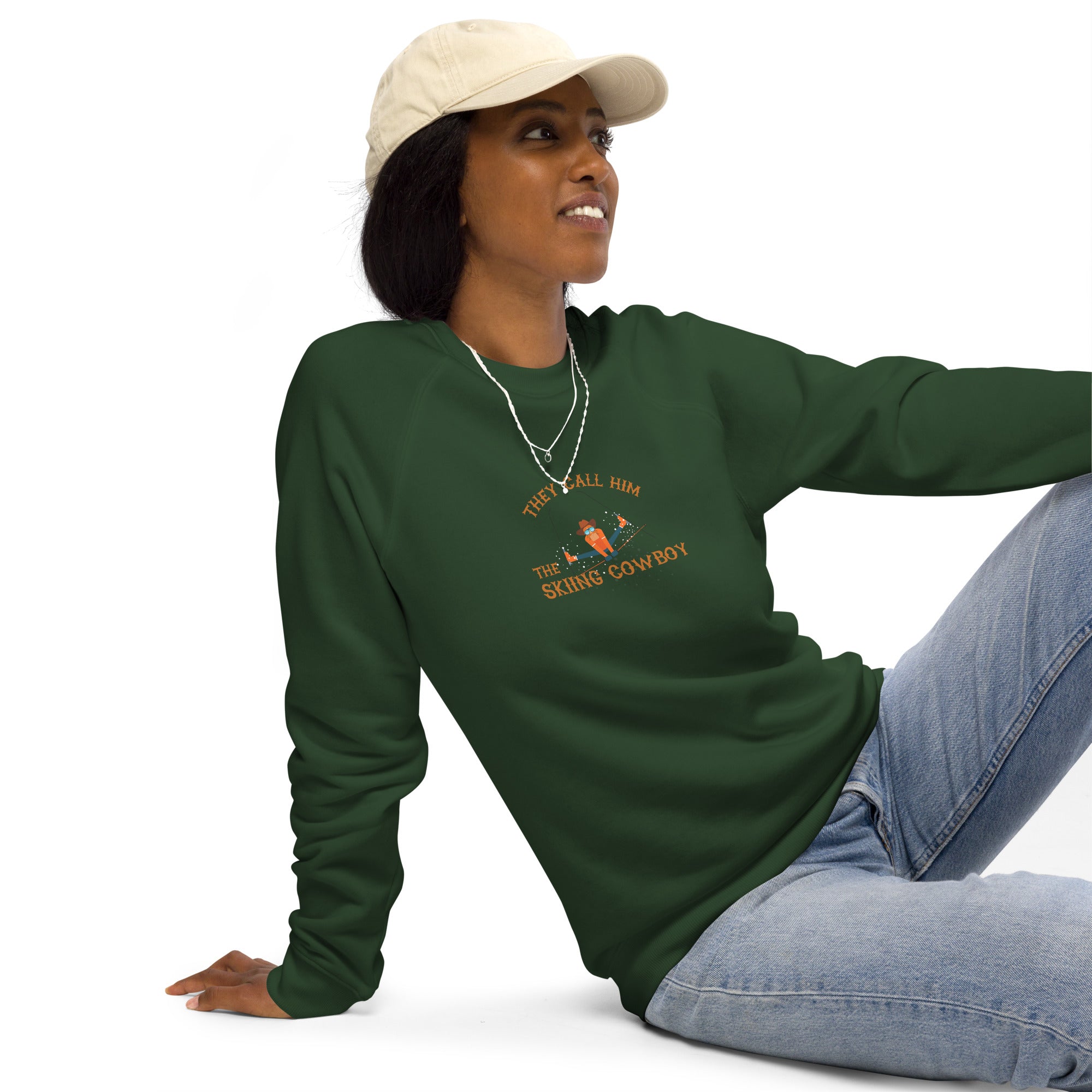 Sweatshirt écologique raglan unisexe Hot Dogger