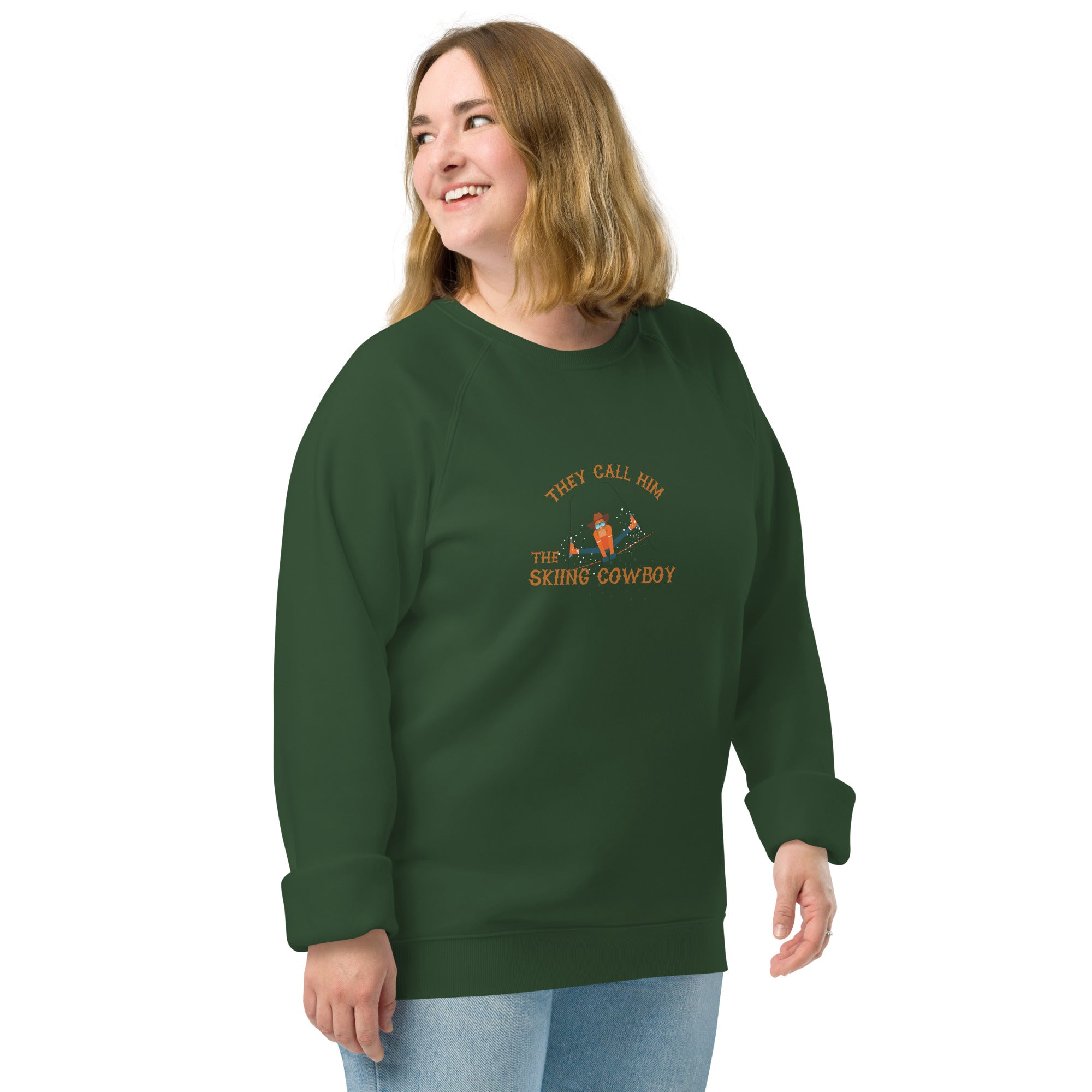 Unisex organic raglan sweatshirt Hot Dogger