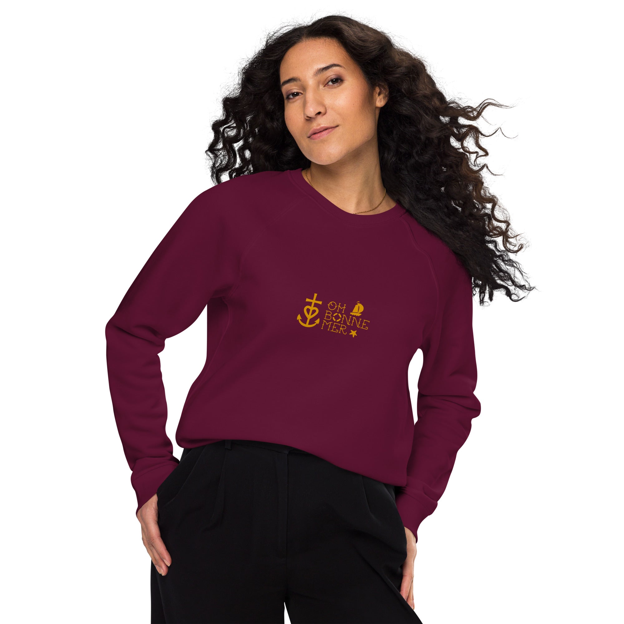 Unisex organic raglan sweatshirt Oh Bonne Mer 2