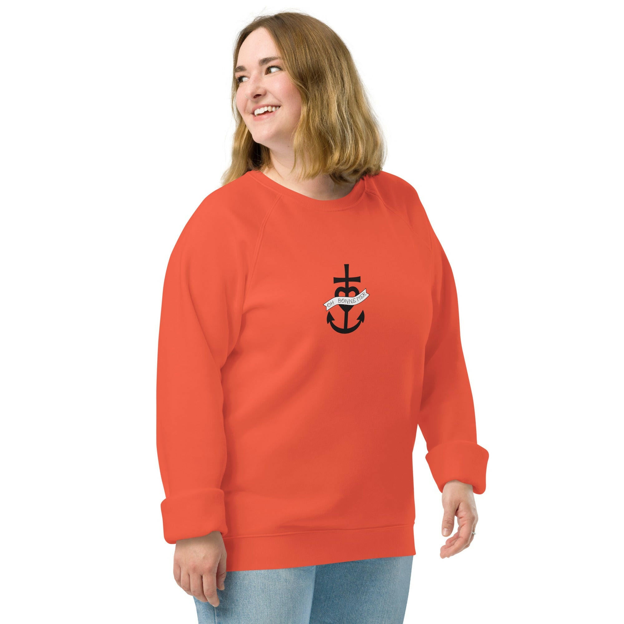 Unisex organic raglan sweatshirt Oh Bonne Mer 1