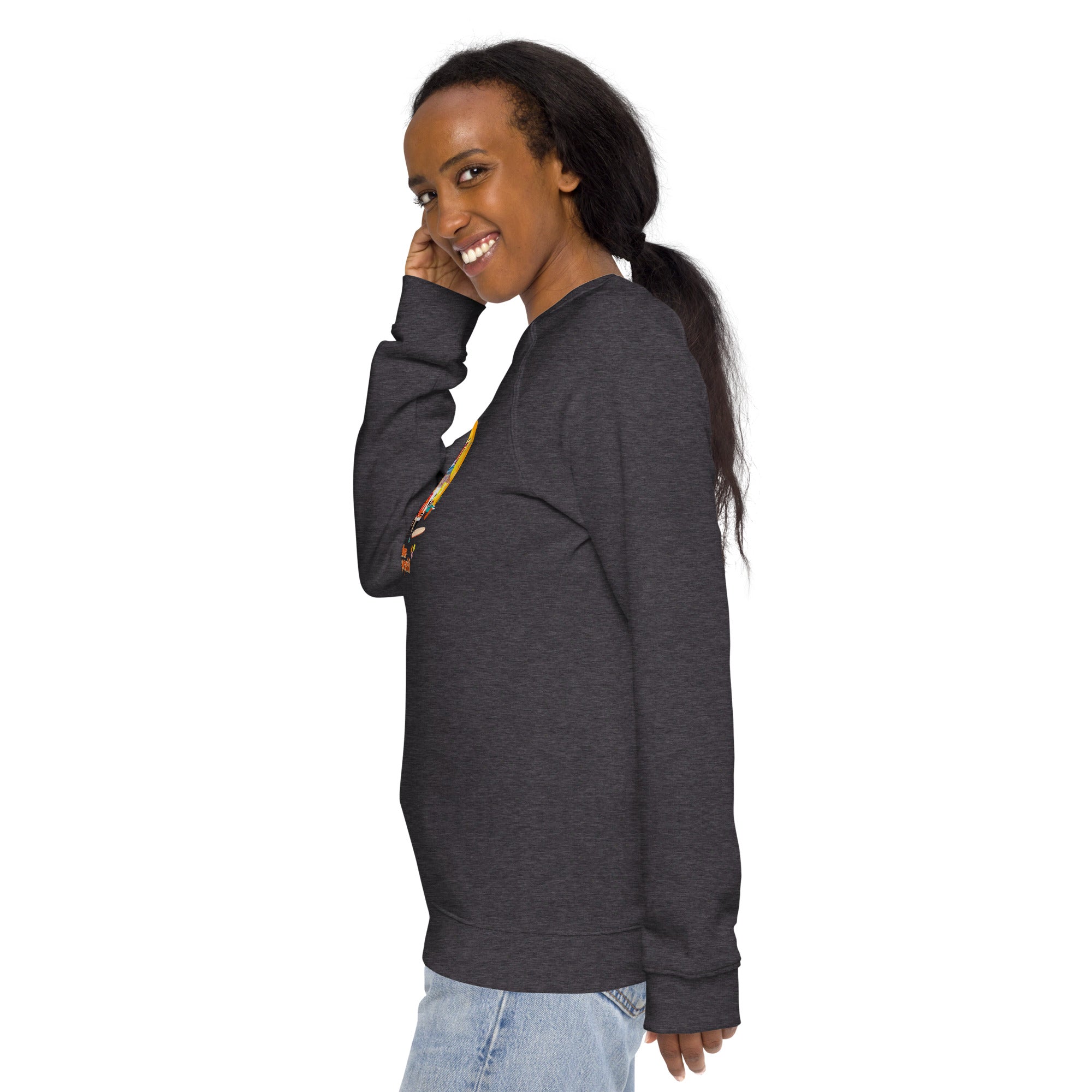 Unisex organic raglan sweatshirt Ultra Combi Home is where you park it