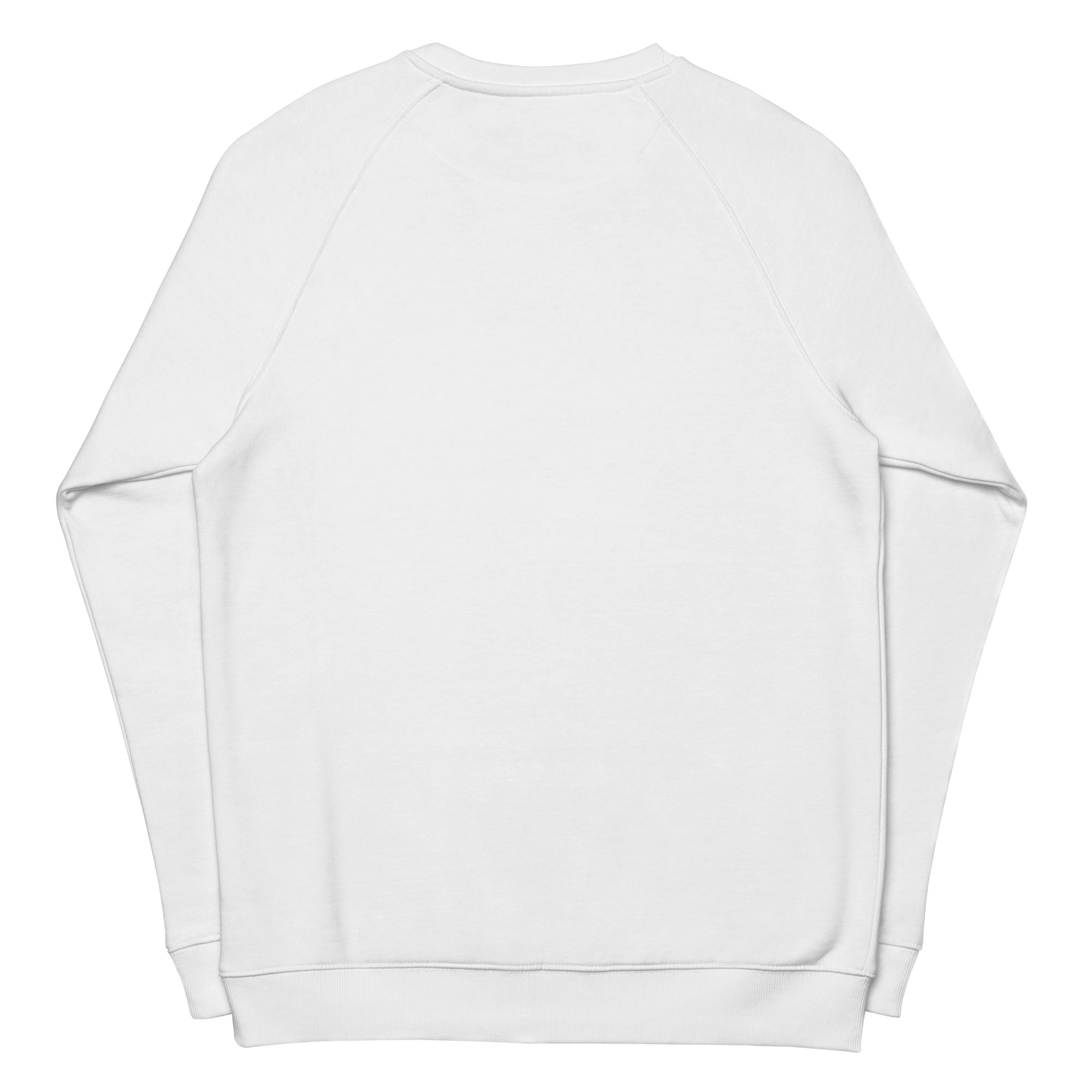 Unisex organic raglan sweatshirt Gondolas in the mist