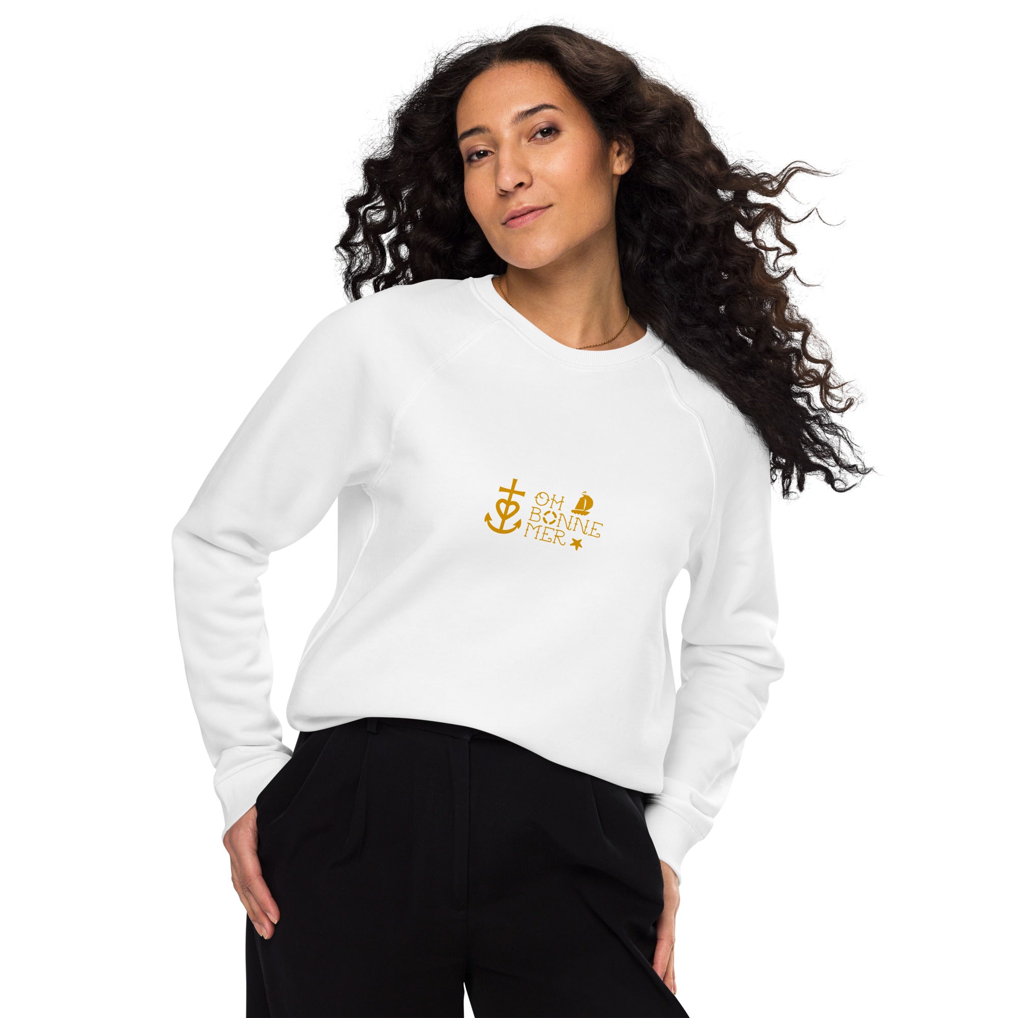 Unisex organic raglan sweatshirt Oh Bonne Mer 2