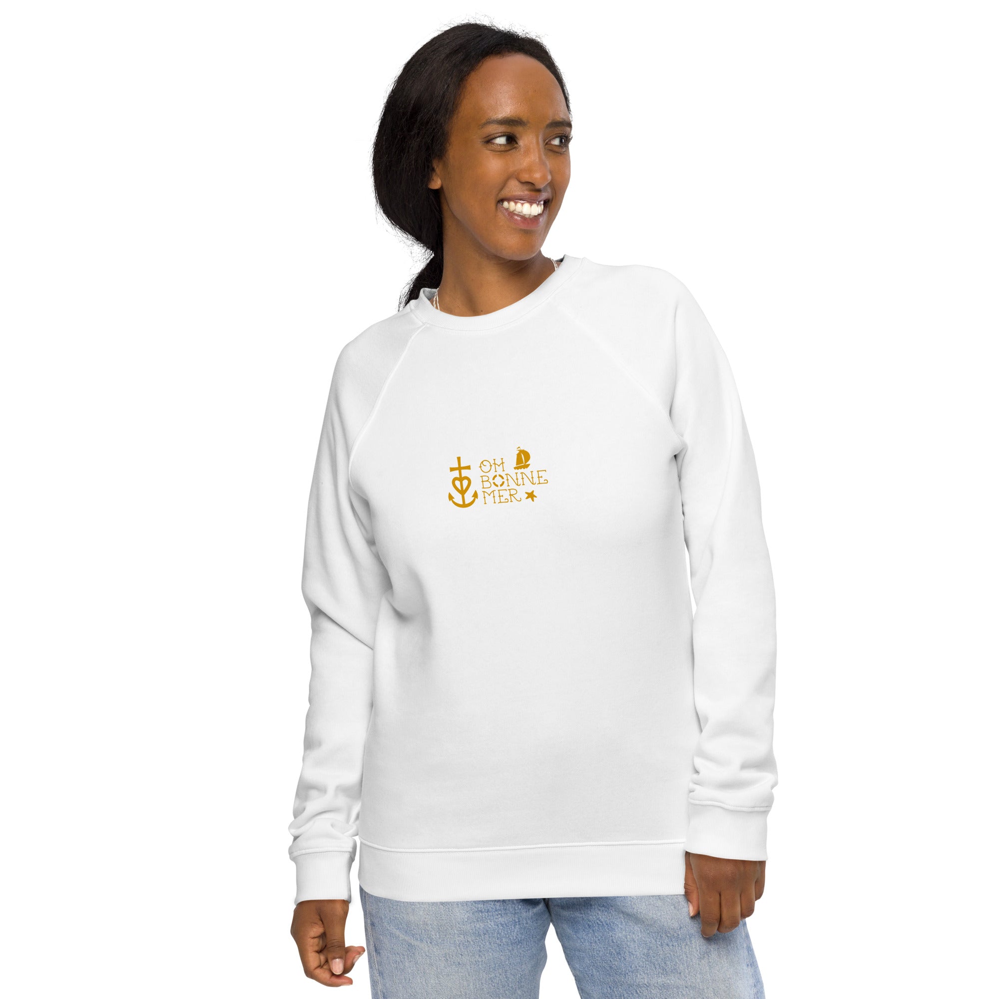 Unisex organic raglan sweatshirt Oh Bonne Mer 2