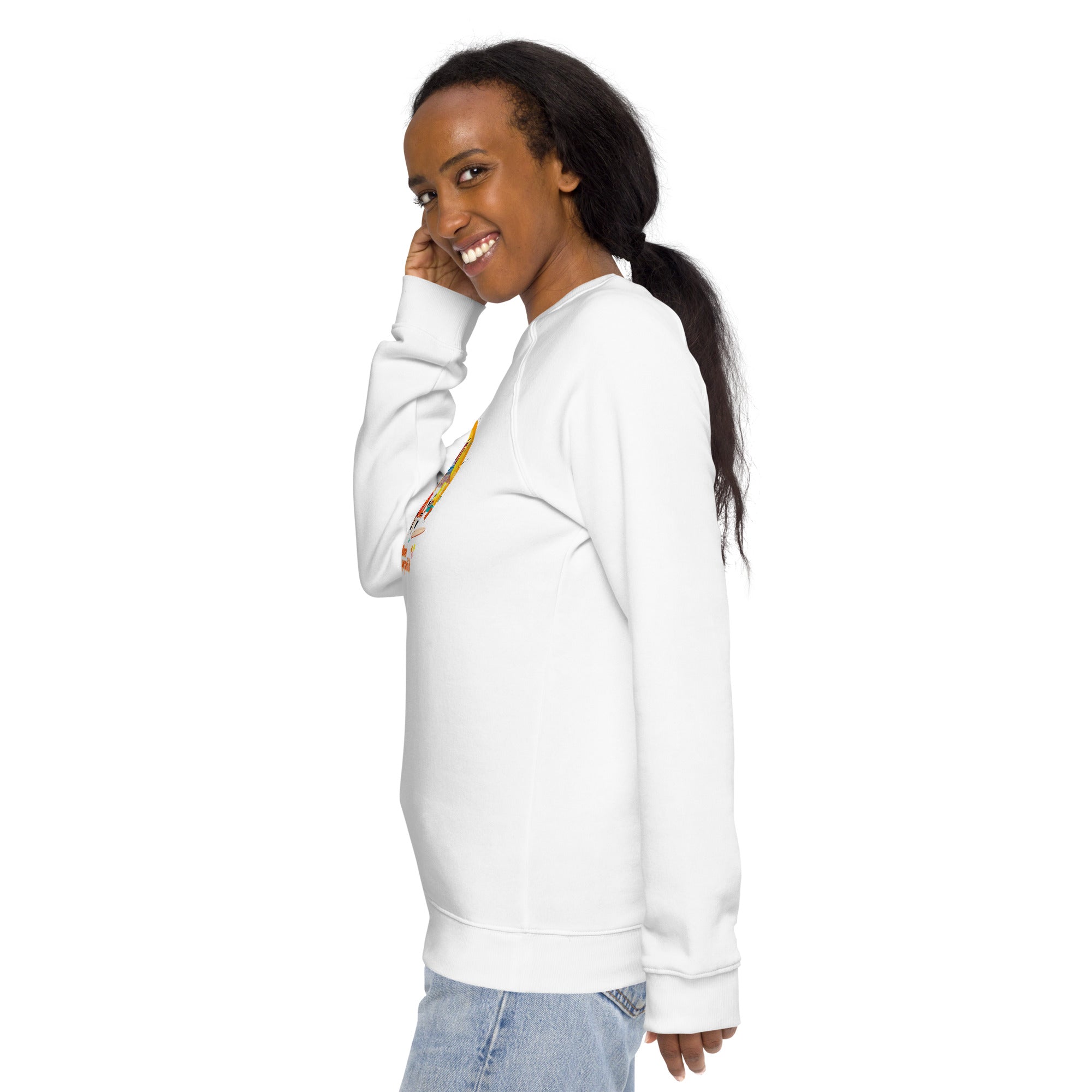 Unisex organic raglan sweatshirt Ultra Combi Home is where you park it