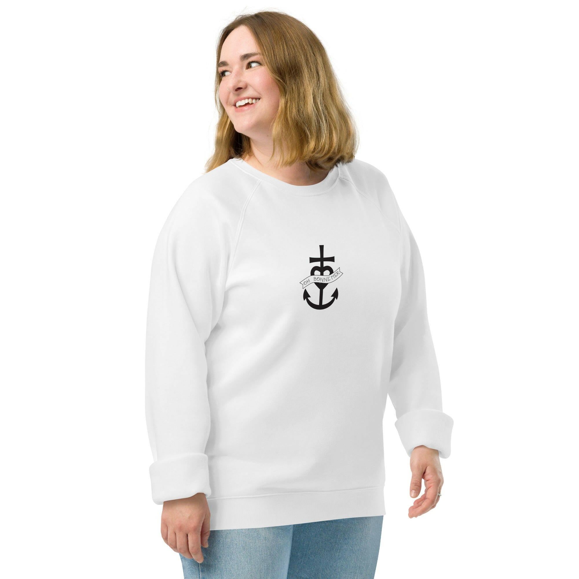 Unisex organic raglan sweatshirt Oh Bonne Mer 1