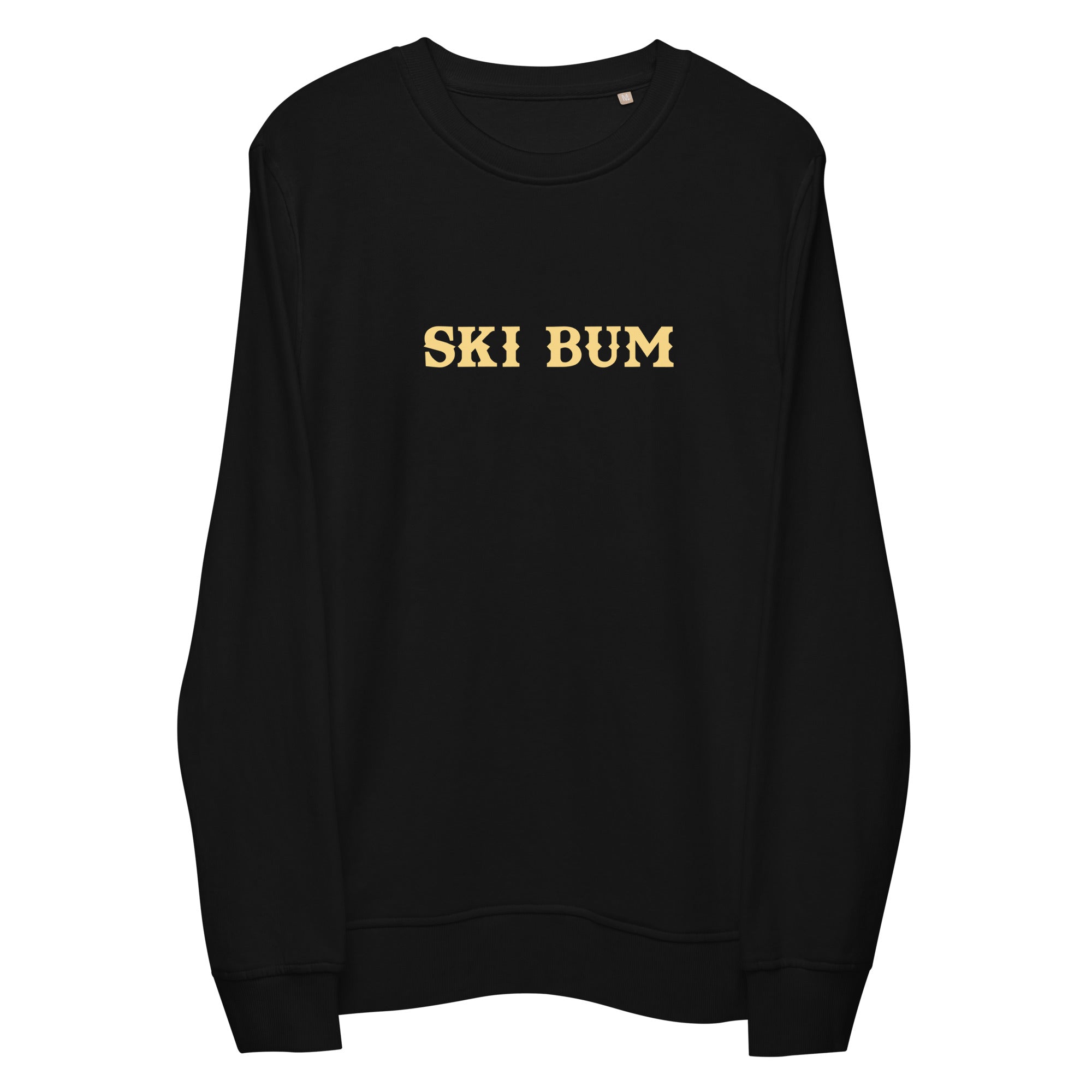 Unisex organic sweatshirt Ski Bum light text