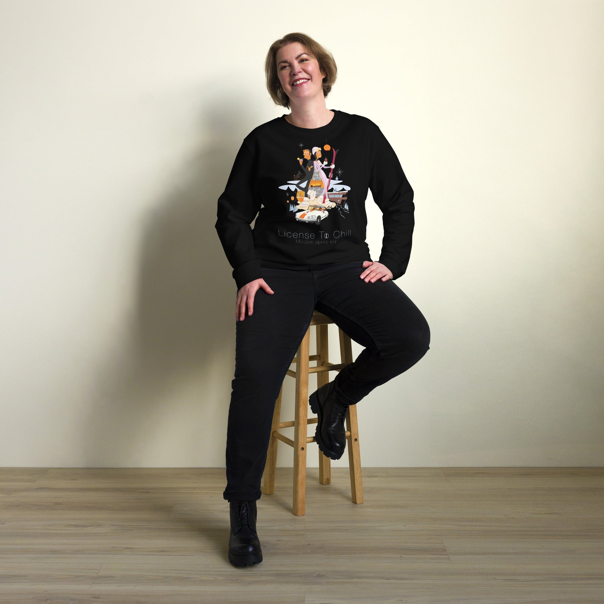 Unisex organic sweatshirt License To Chill Mission Après-Ski