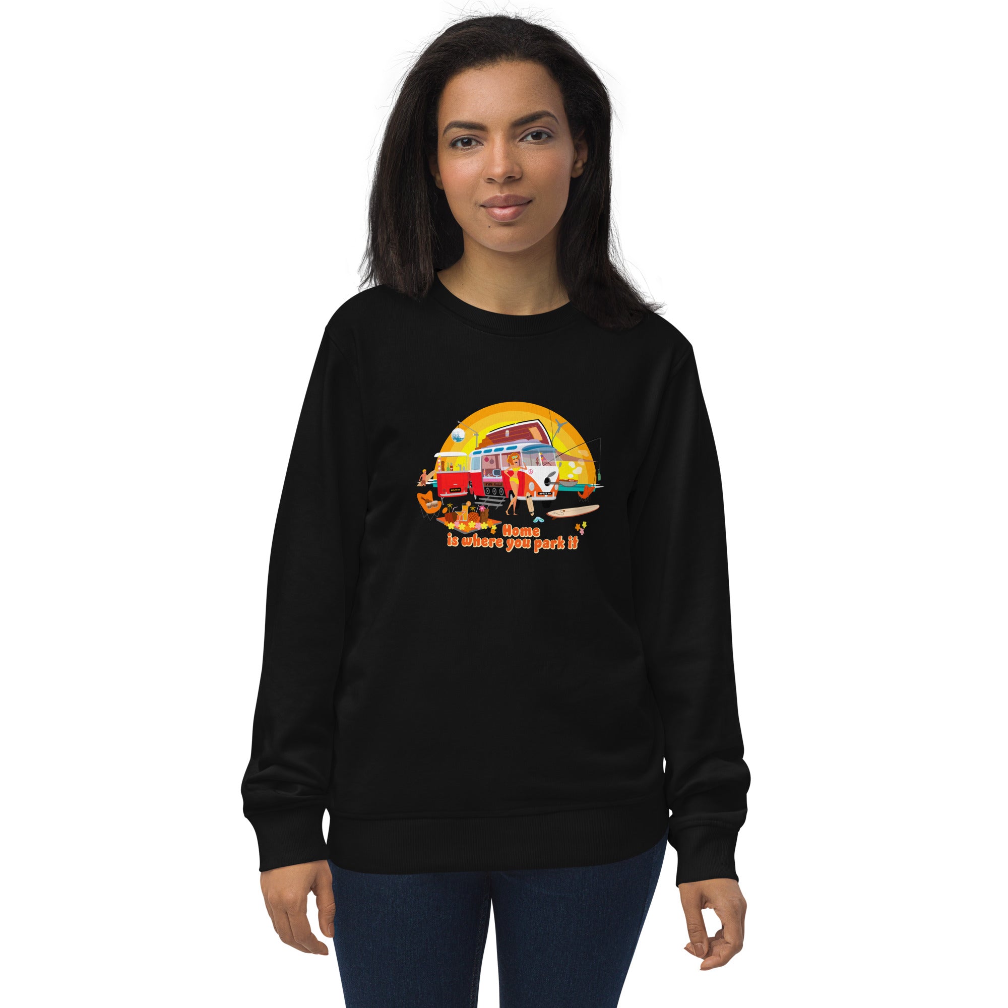 Unisex organic sweatshirt Ultra Combi Home is where you park it