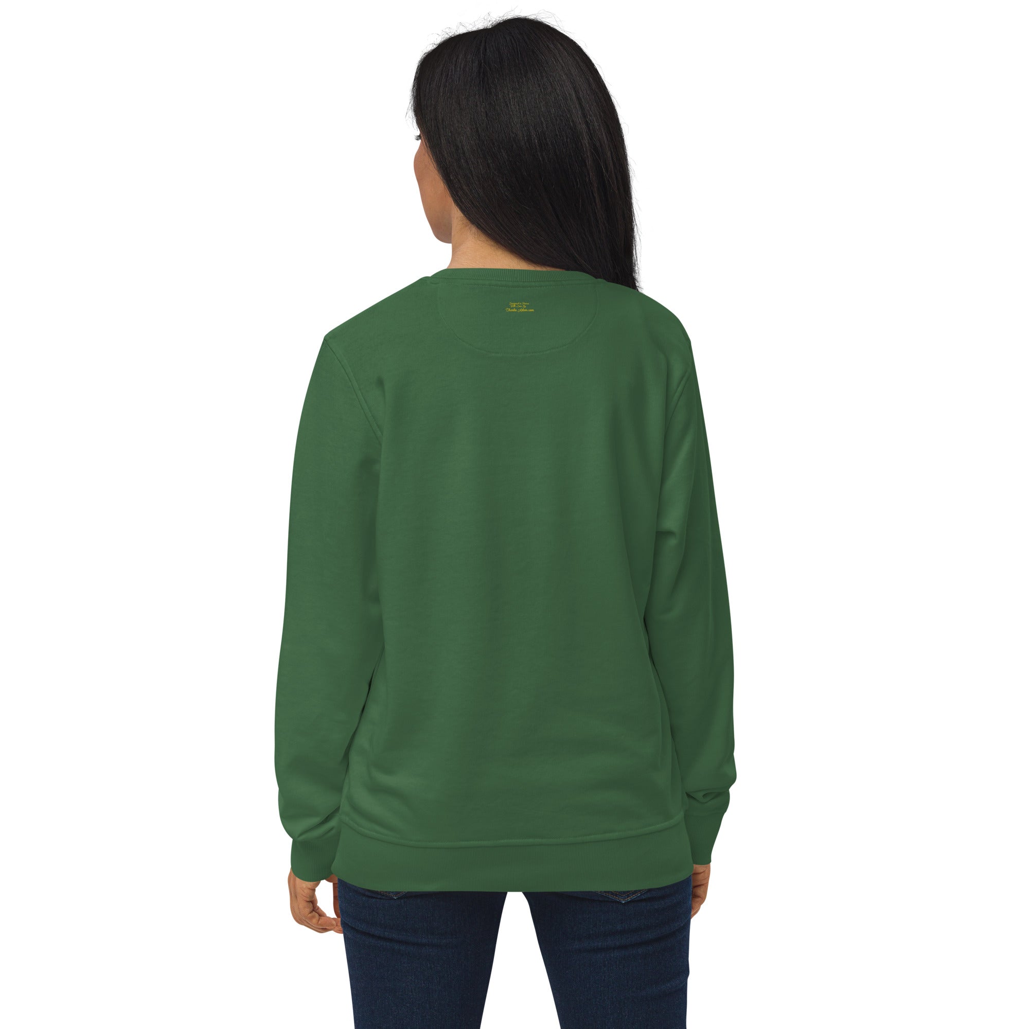 Unisex organic sweatshirt The Skiing Cowgirl