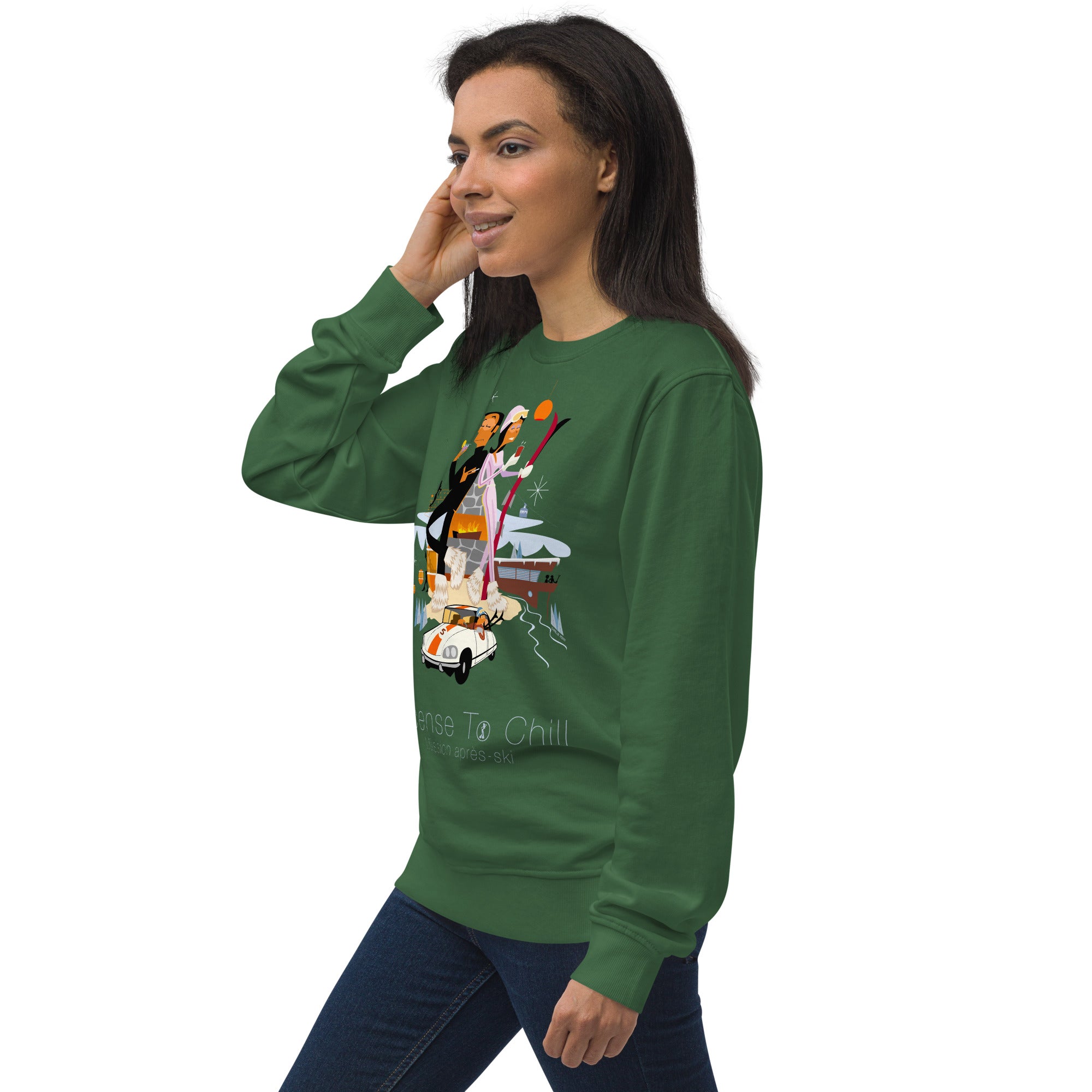 Unisex organic sweatshirt License To Chill Mission Après-Ski