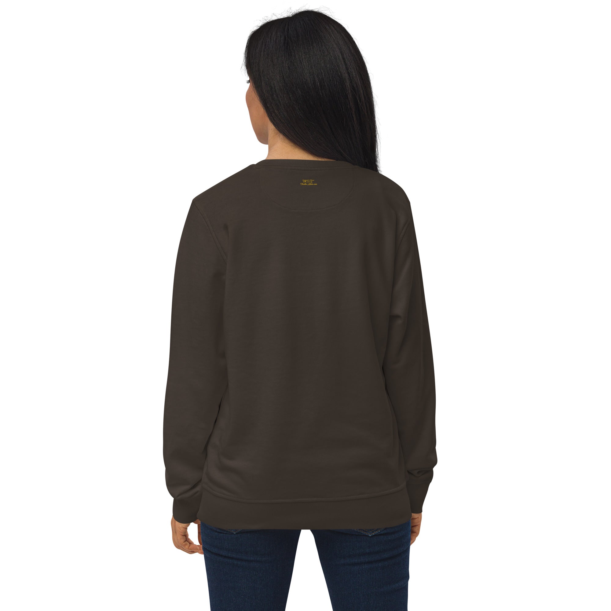 Unisex organic sweatshirt The Skiing Cowgirl