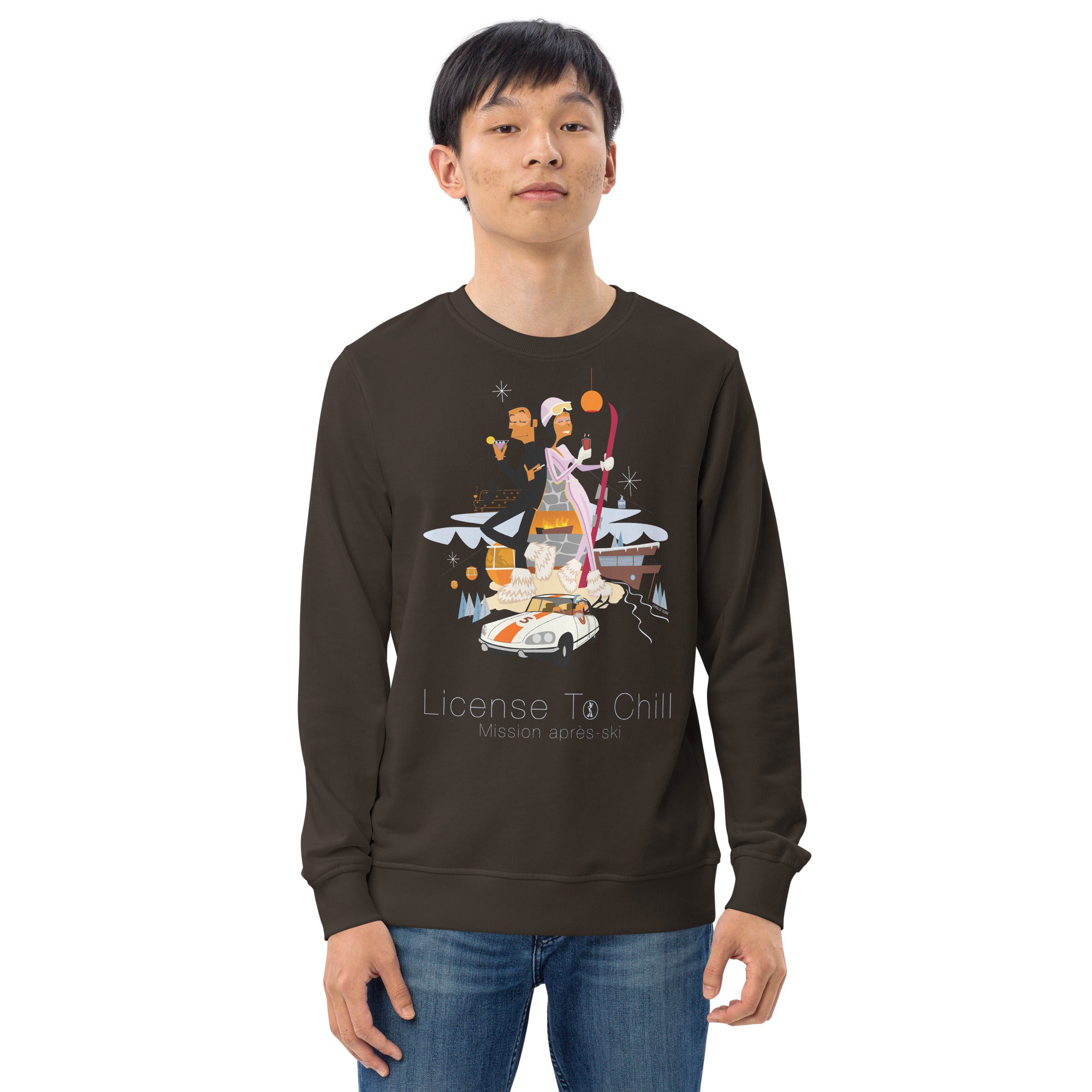 Unisex organic sweatshirt License To Chill Mission Après-Ski