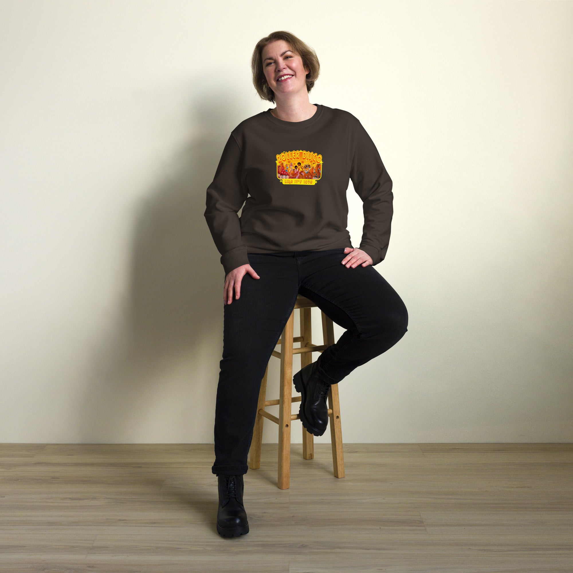 Unisex organic sweatshirt Roller Disco 1975