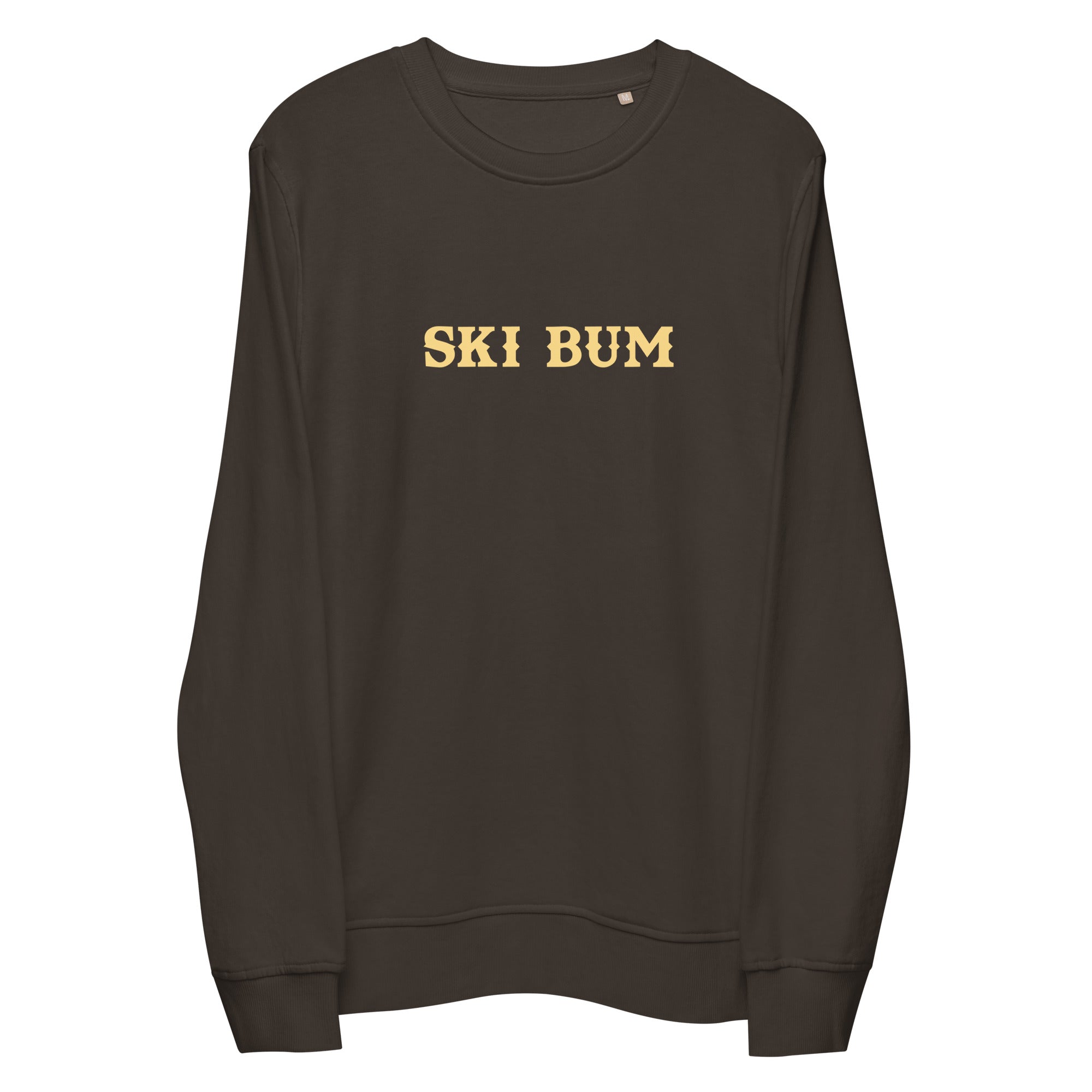 Unisex organic sweatshirt Ski Bum light text