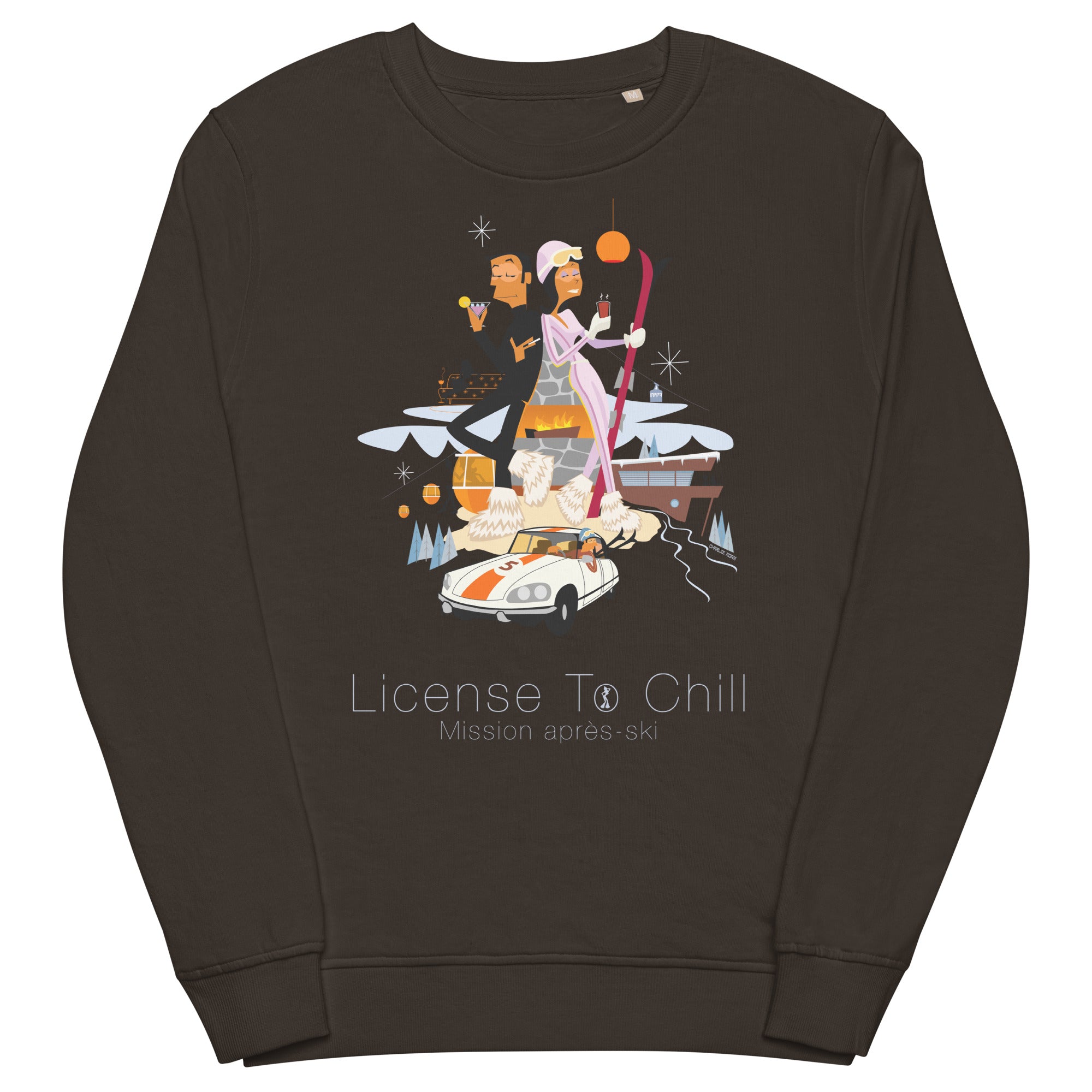 Unisex organic sweatshirt License To Chill Mission Après-Ski