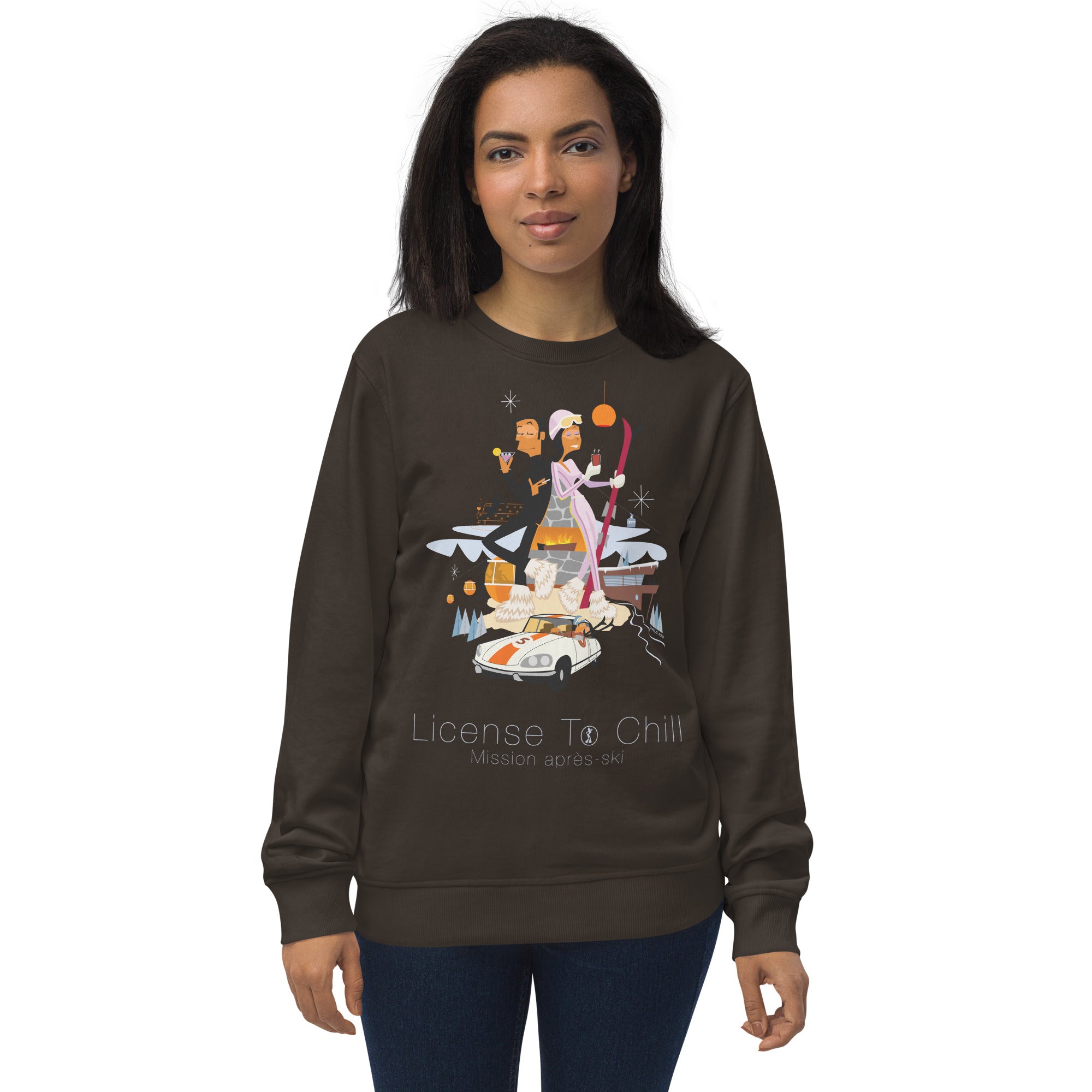 Unisex organic sweatshirt License To Chill Mission Après-Ski