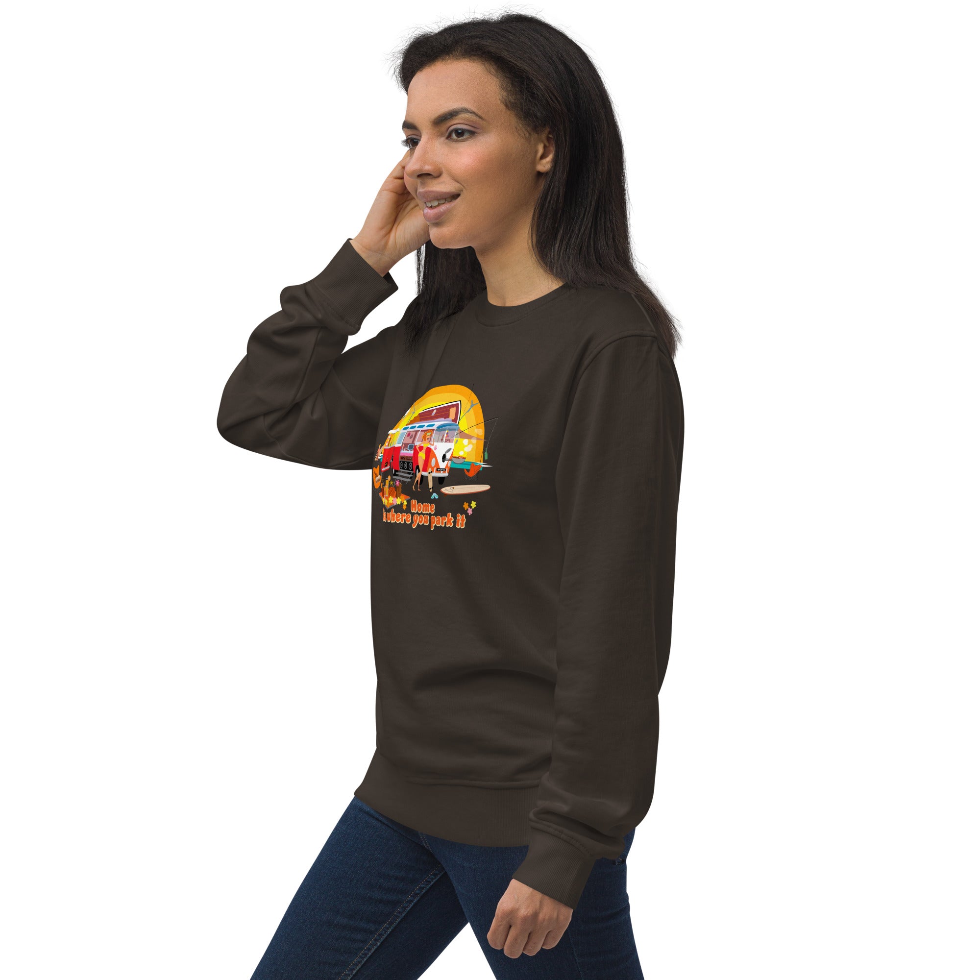 Unisex organic sweatshirt Ultra Combi Home is where you park it