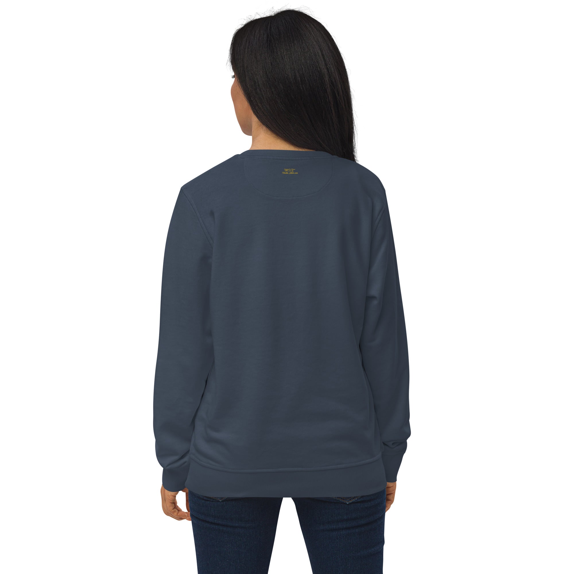 Unisex organic sweatshirt The Skiing Cowgirl