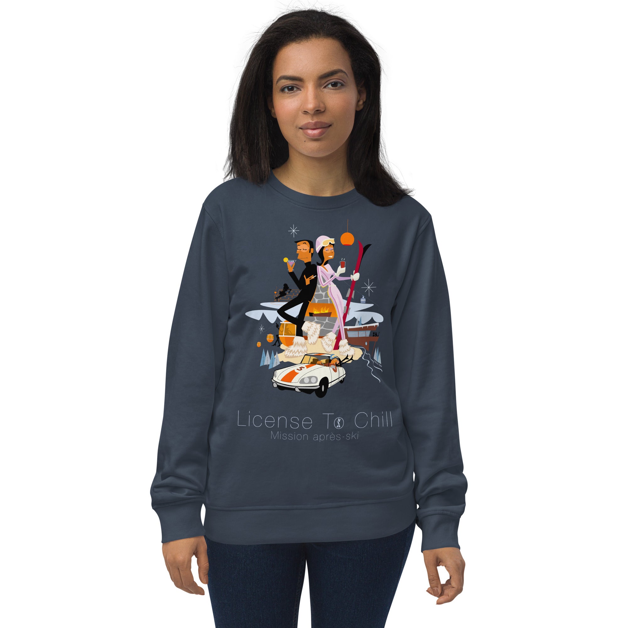 Unisex organic sweatshirt License To Chill Mission Après-Ski