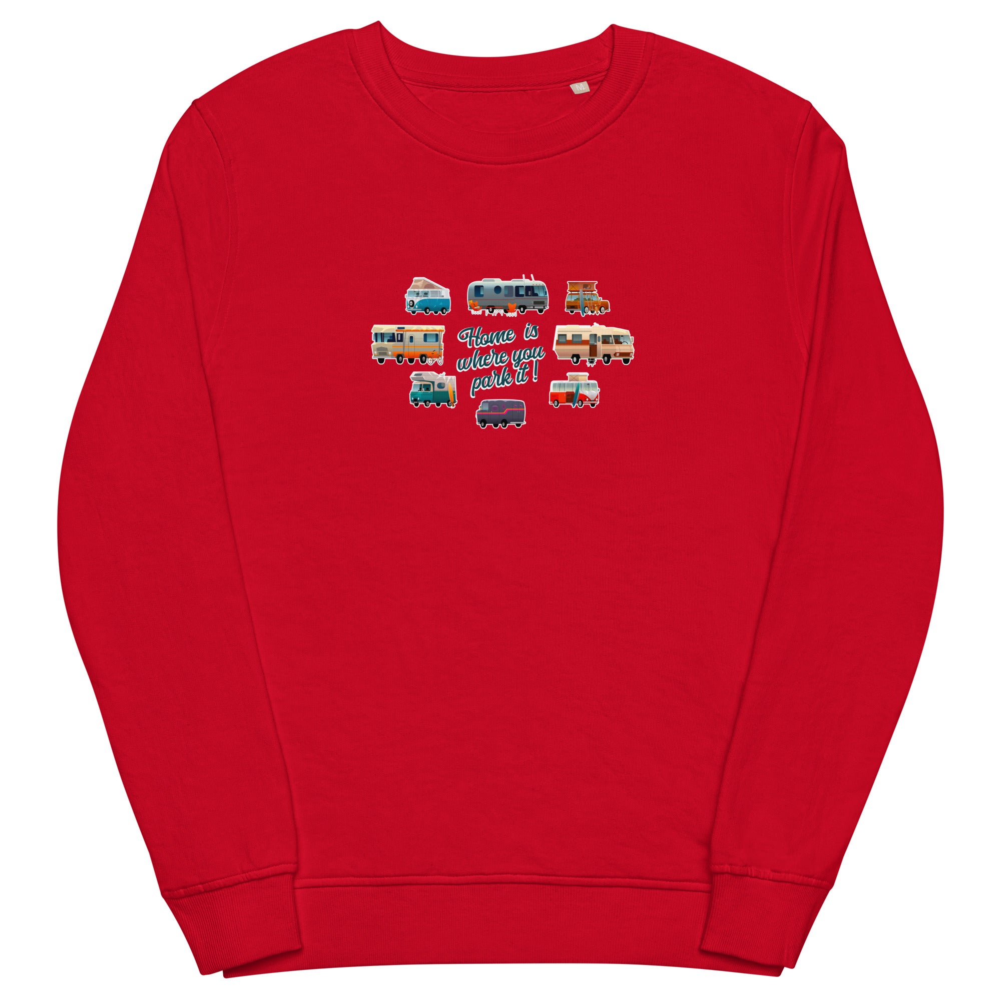 Unisex organic sweatshirt Square Vintage Campers