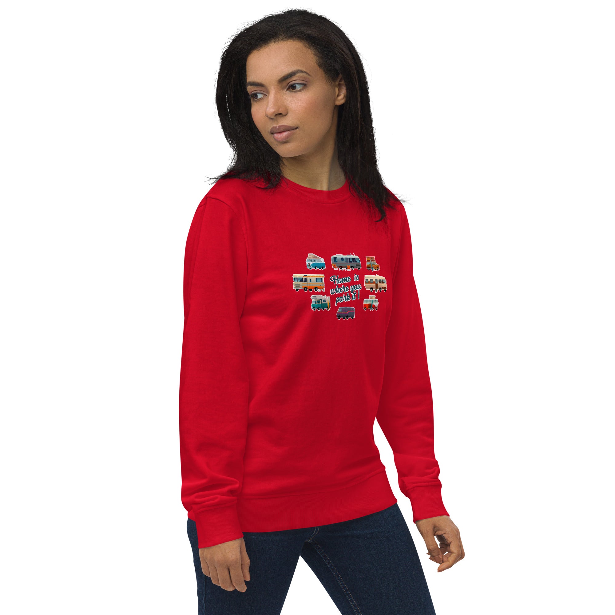 Unisex organic sweatshirt Square Vintage Campers