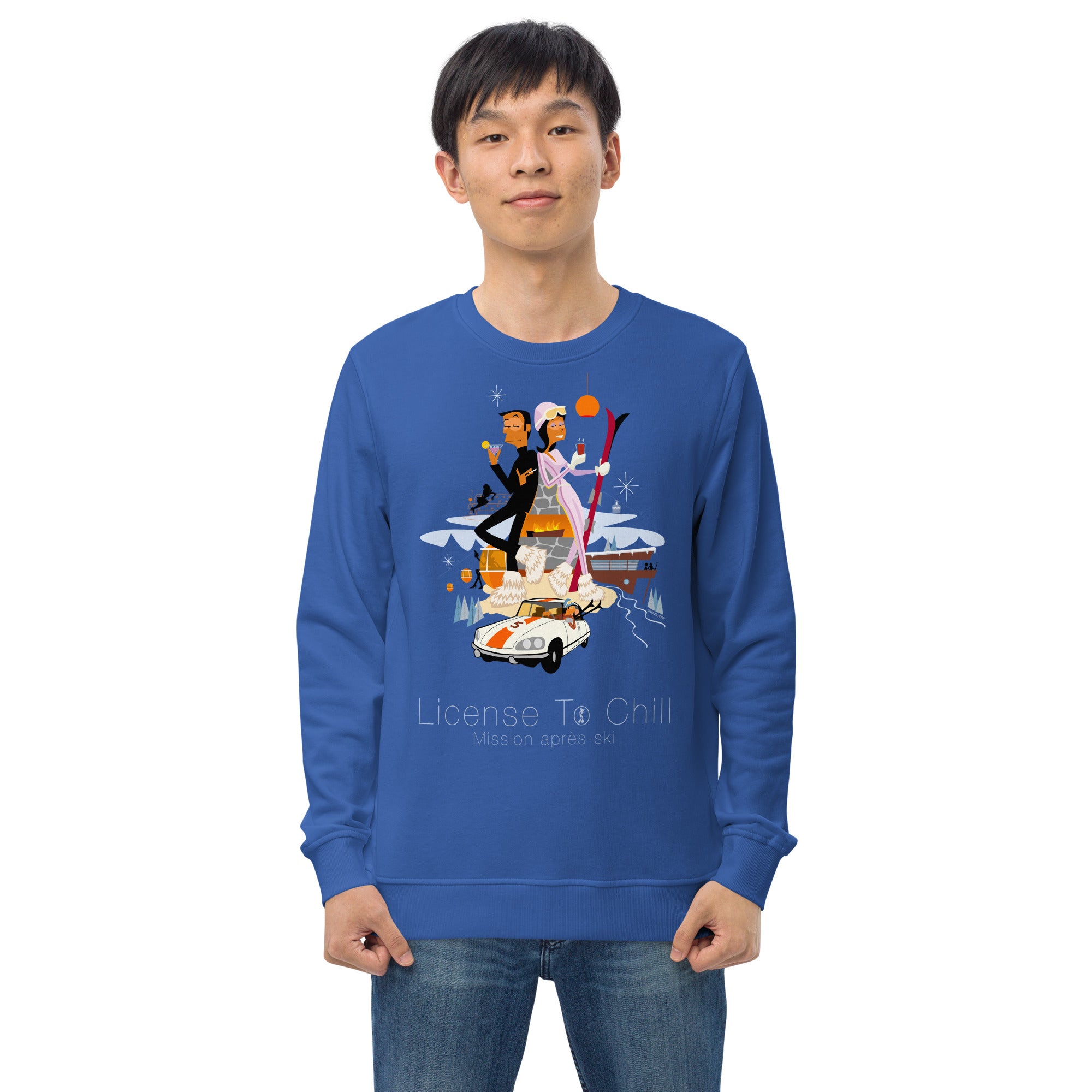 Unisex organic sweatshirt License To Chill Mission Après-Ski