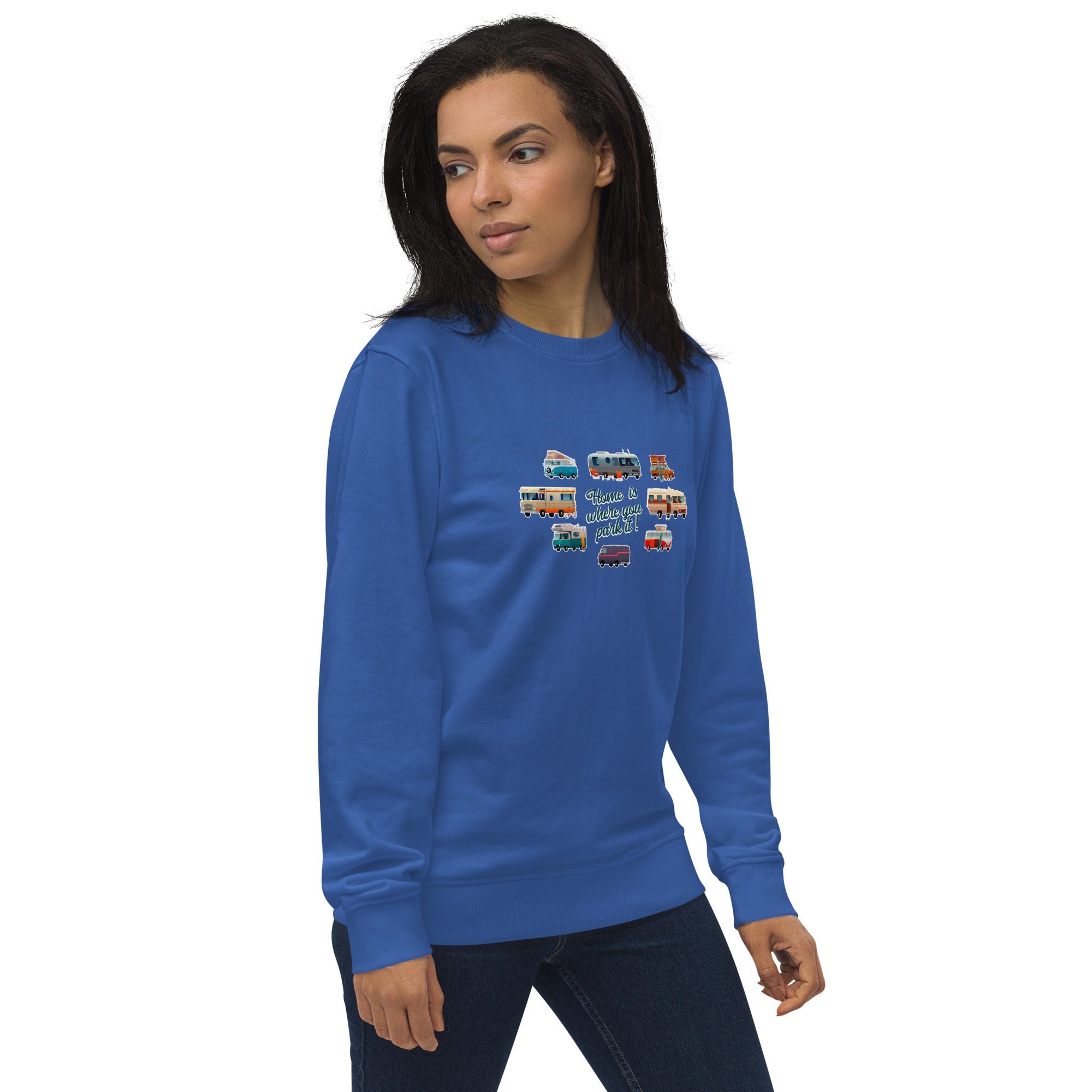 Unisex organic sweatshirt Square Vintage Campers