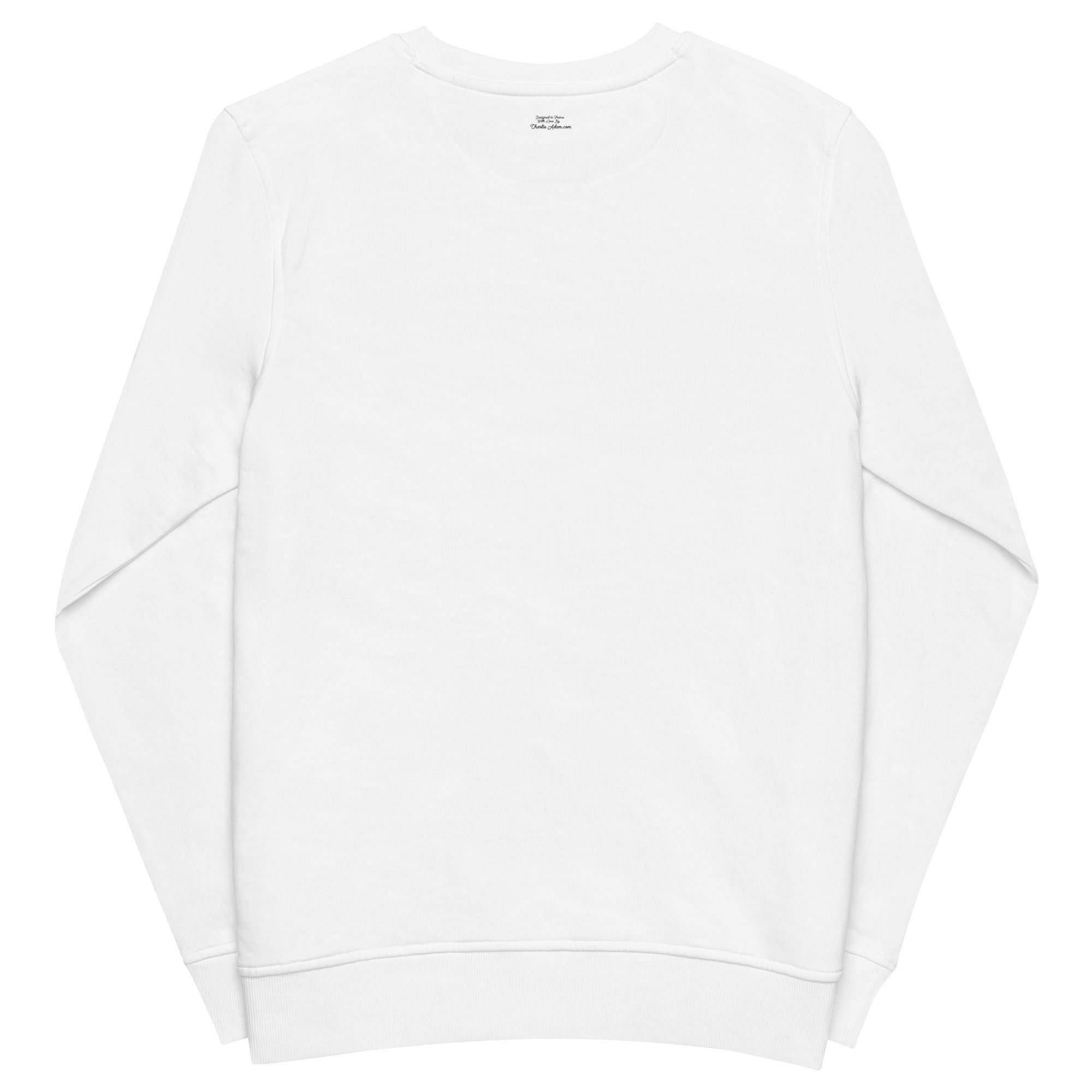 Unisex organic sweatshirt Ski Bum dark text