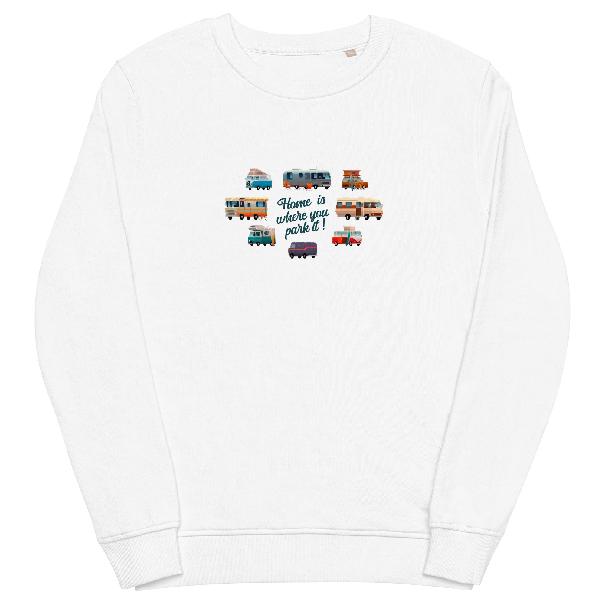 Unisex organic sweatshirt Square Vintage Campers