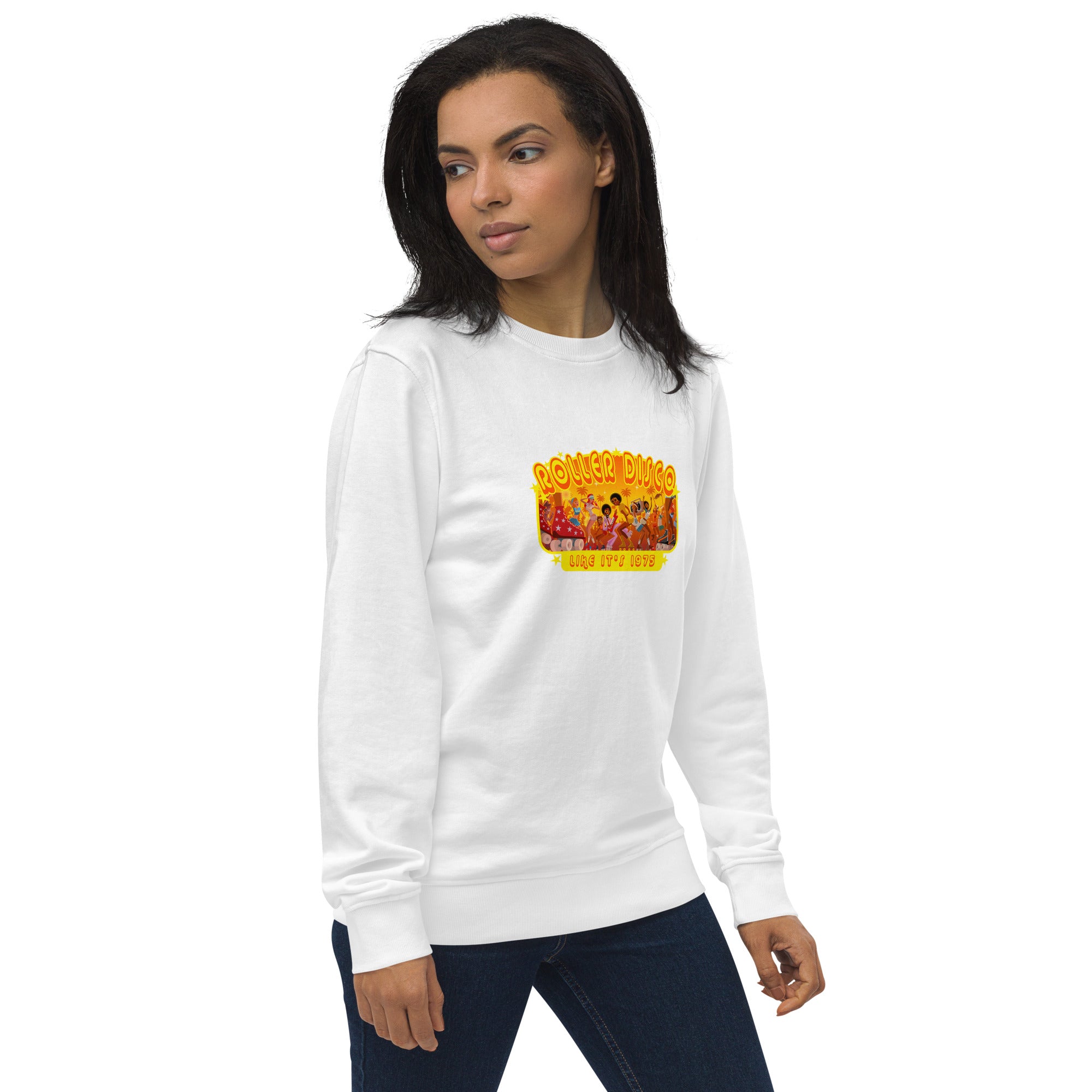 Unisex organic sweatshirt Roller Disco 1975