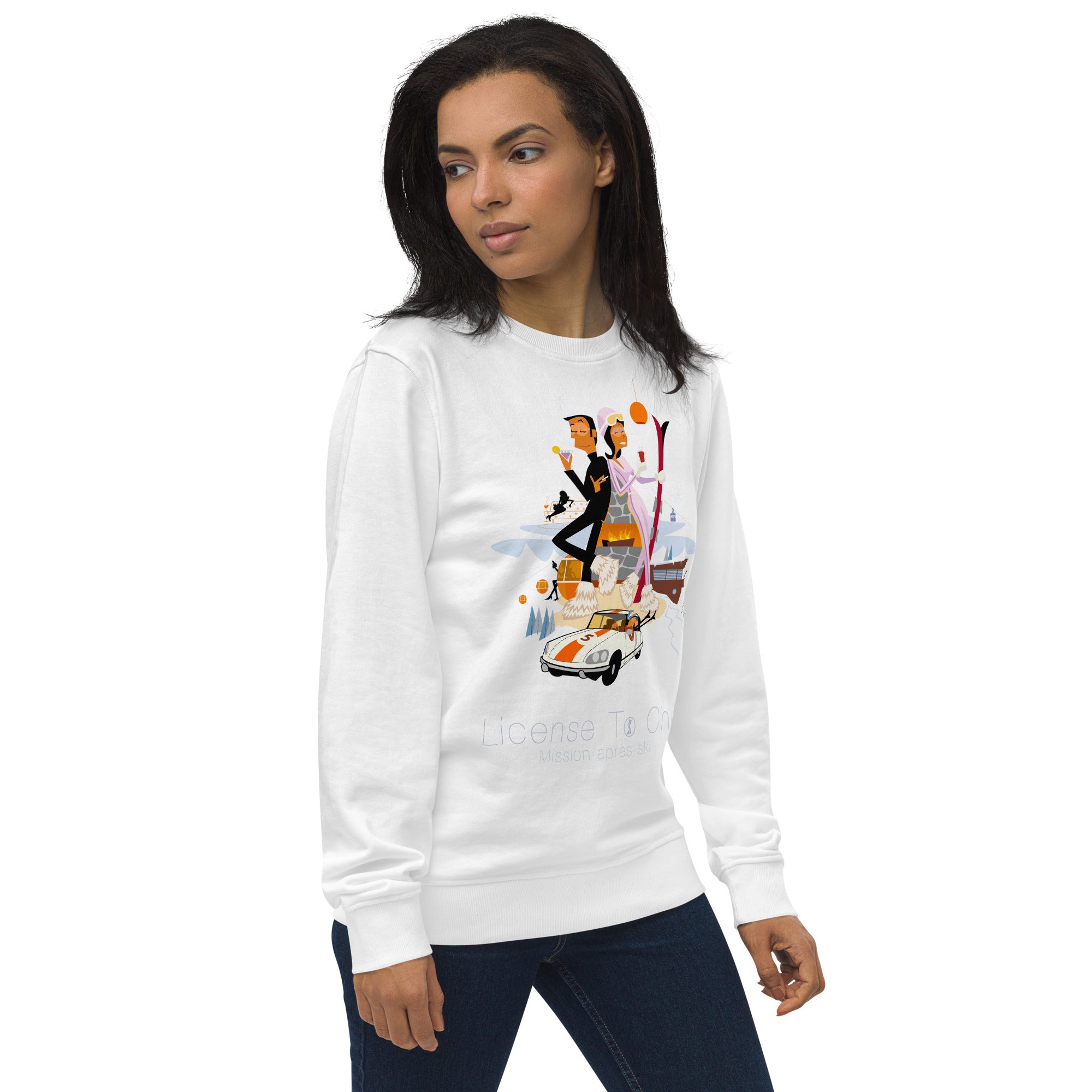 Unisex organic sweatshirt License To Chill Mission Après-Ski