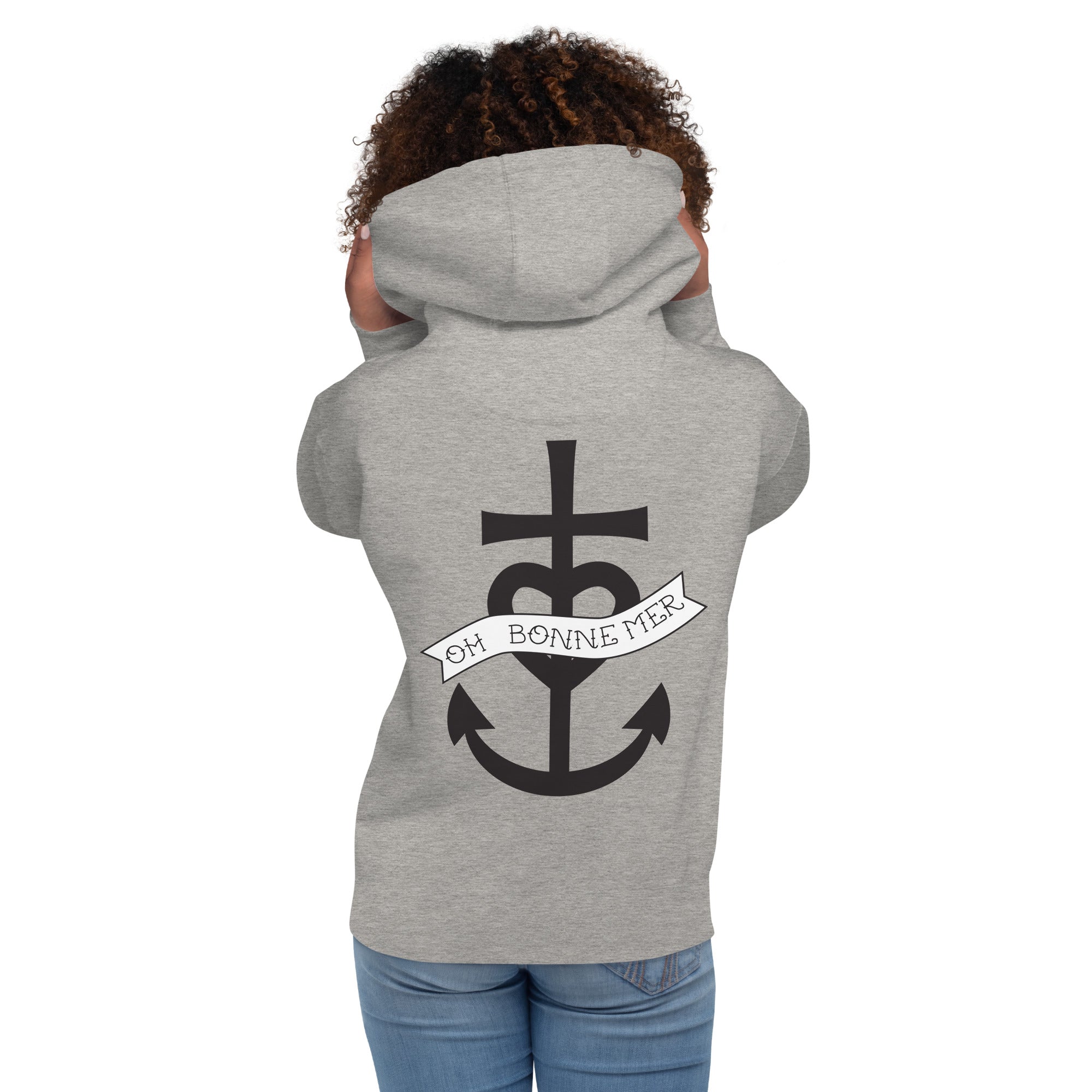 Unisex Cotton Hoodie Oh Bonne Mer 1 (front & back)