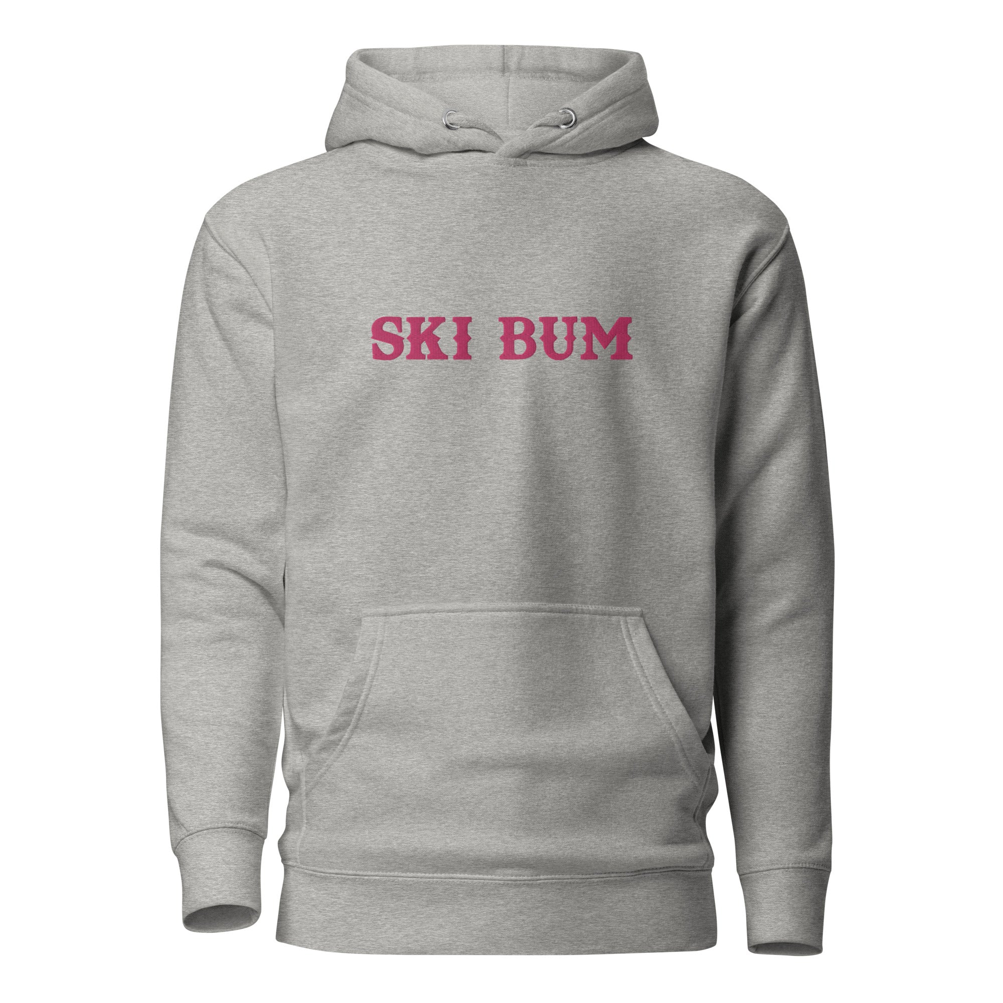 Sweat à capuche unisexe en coton Ski Bum Flamingo brodé