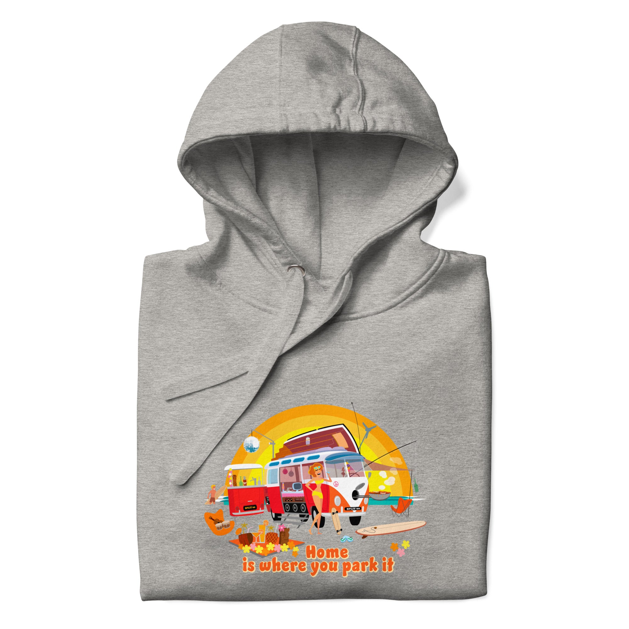 Sweat à capuche unisexe en coton Ultra Combi Home is where you park it