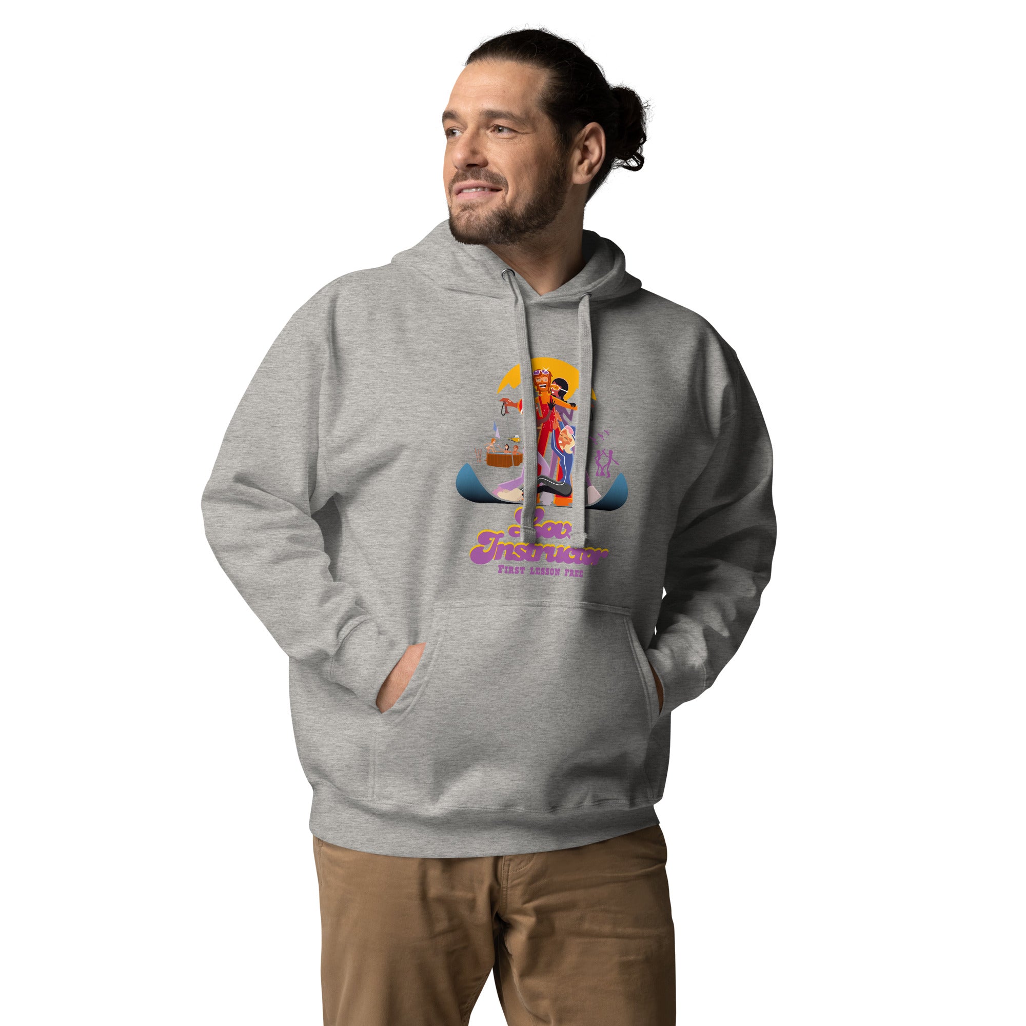 Unisex Cotton Hoodie Love Instructor First Lesson free