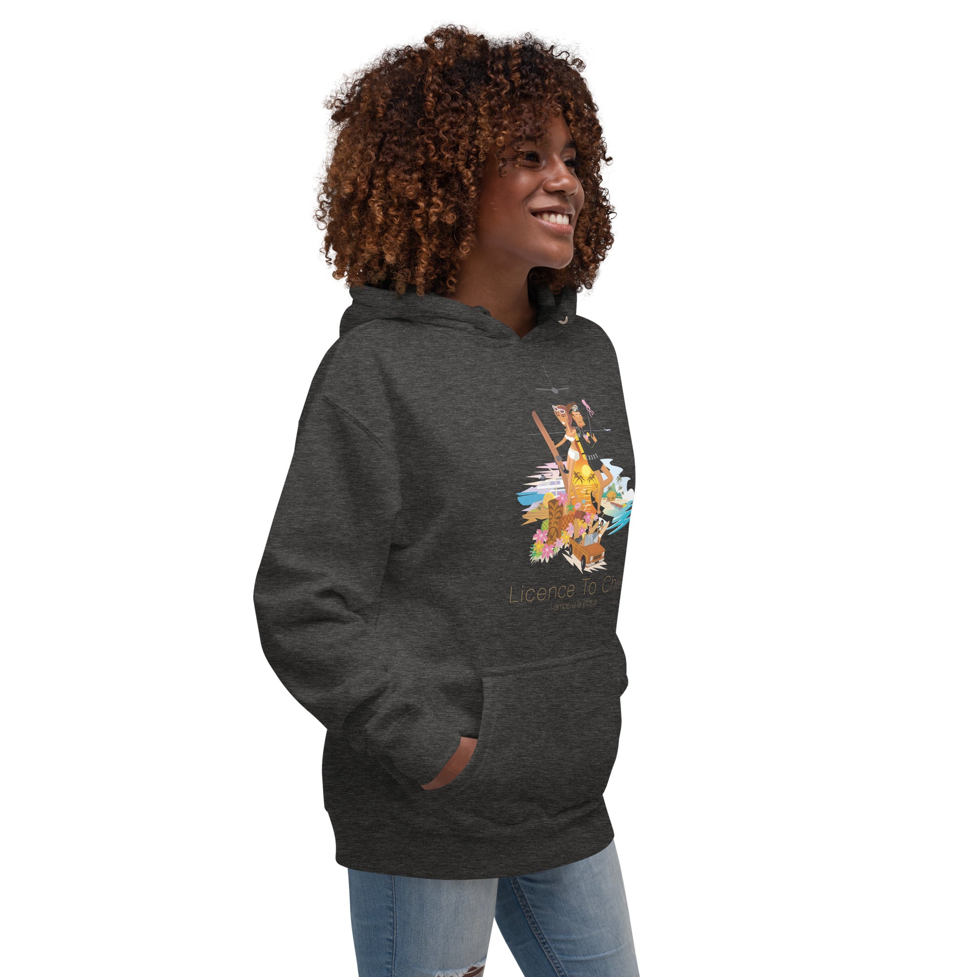 Unisex Cotton Hoodie License to Chill Vamos a la Playa